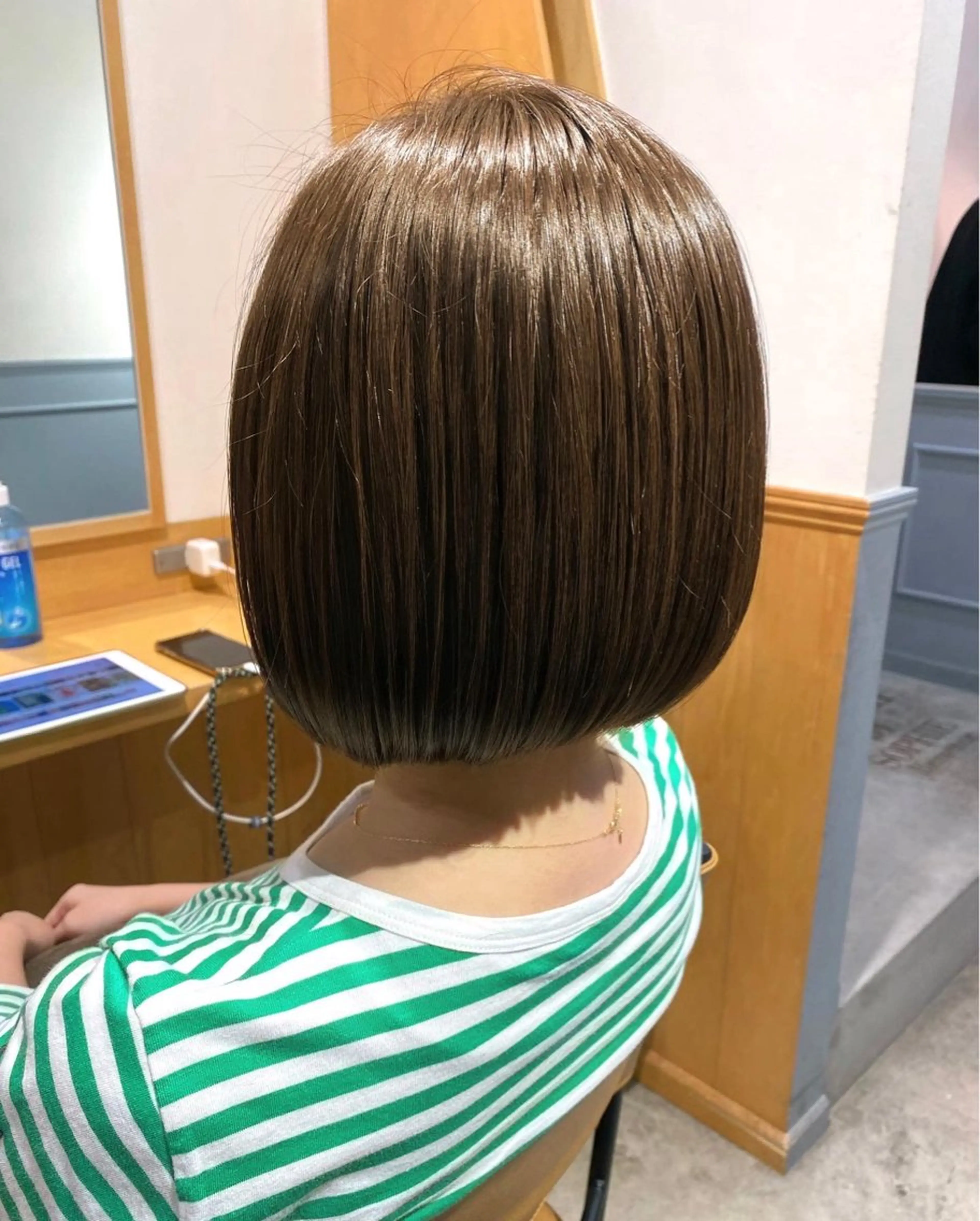 ショート ボブ カット ヘアカラー トリートメント amphitokyo 風本朱里🐥のヘアスタイル