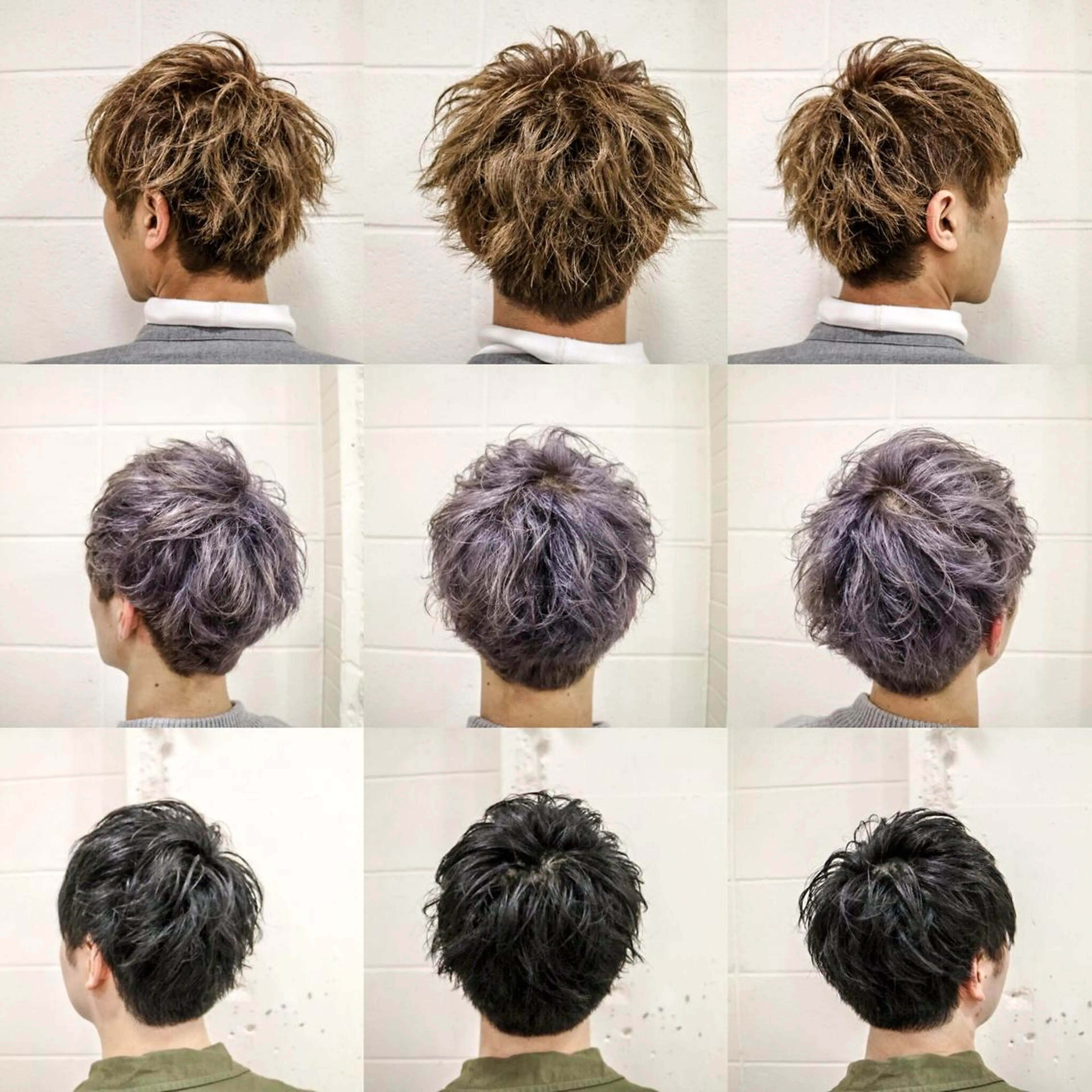 ショート カラー パーマ メンズ カット ヘアカラー パーマ トリートメント ヘアセット ⭐️口コミ5.0⭐️ 当日予約可能👌🏼のヘアスタイル