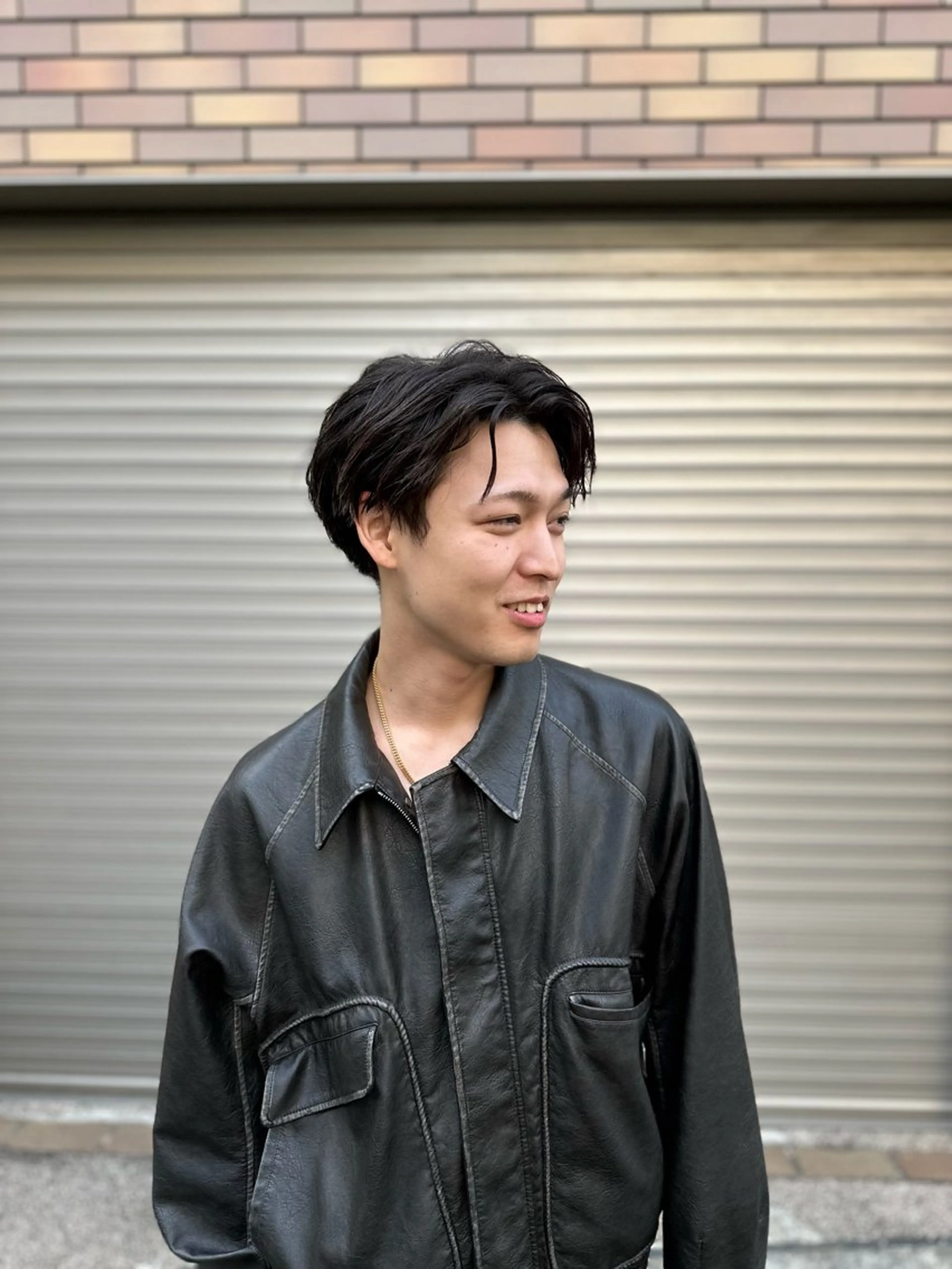 ミディアム メンズ アップバング カット KAKERU/ボブ/ ショート/パーマ🌱のヘアスタイル