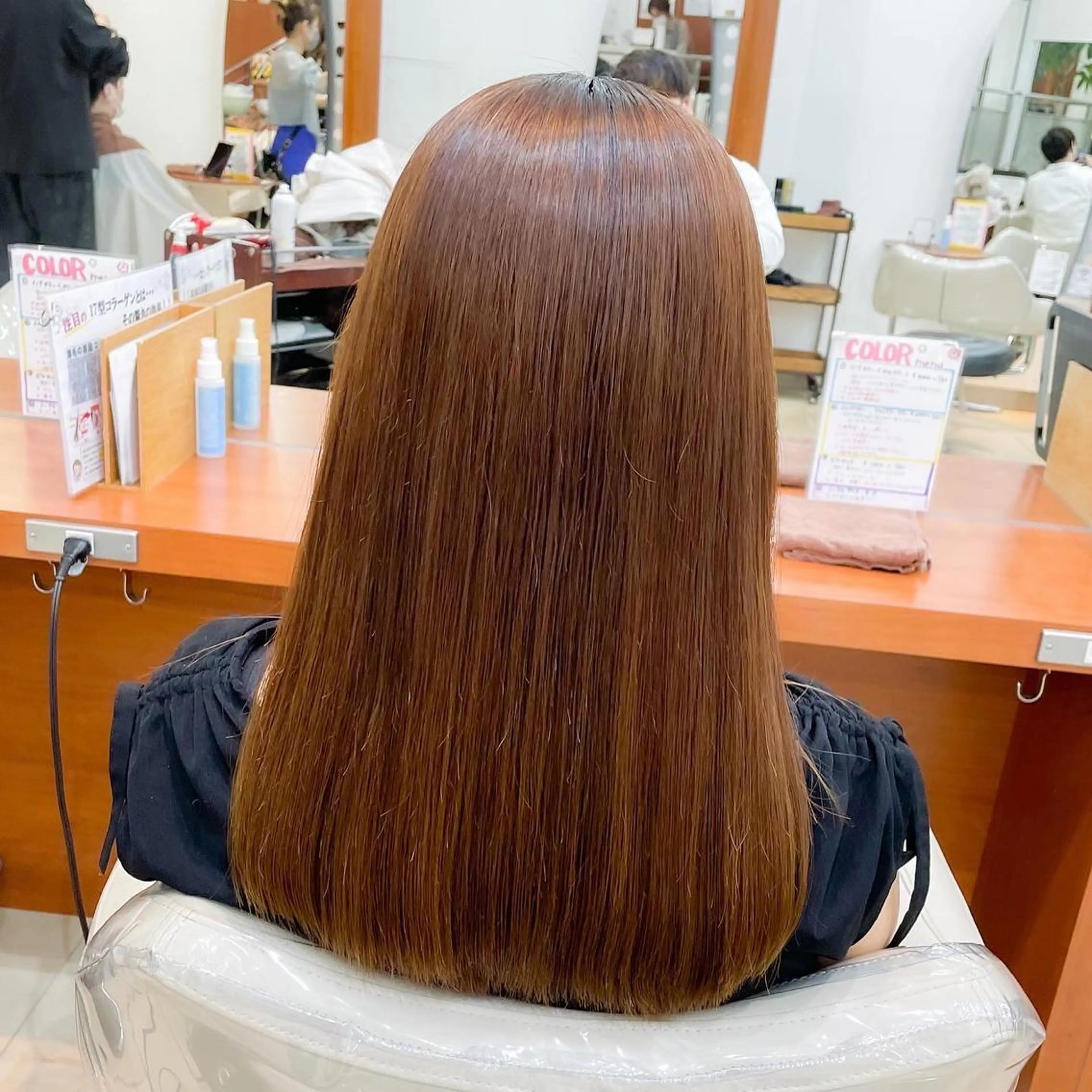 ロング カラー パーマ 縮毛矯正 トリートメント 縮毛矯正/髪質改善 /レイヤー　山川春輝のヘアスタイル