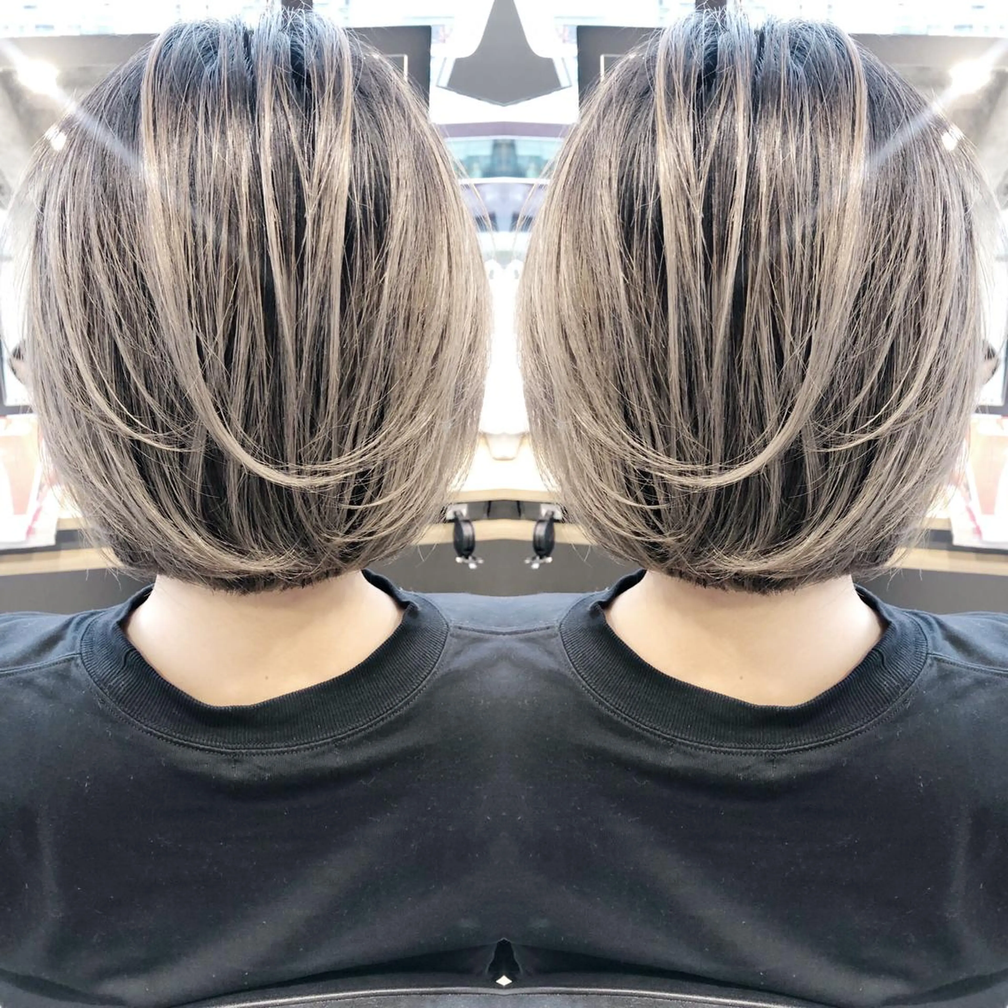 ショート カラー バレイヤージュ レイヤーカット OTAKU HAIR STUDIO所属・shin✨今月注目✨ スタイリスト（急募）のヘアスタイル