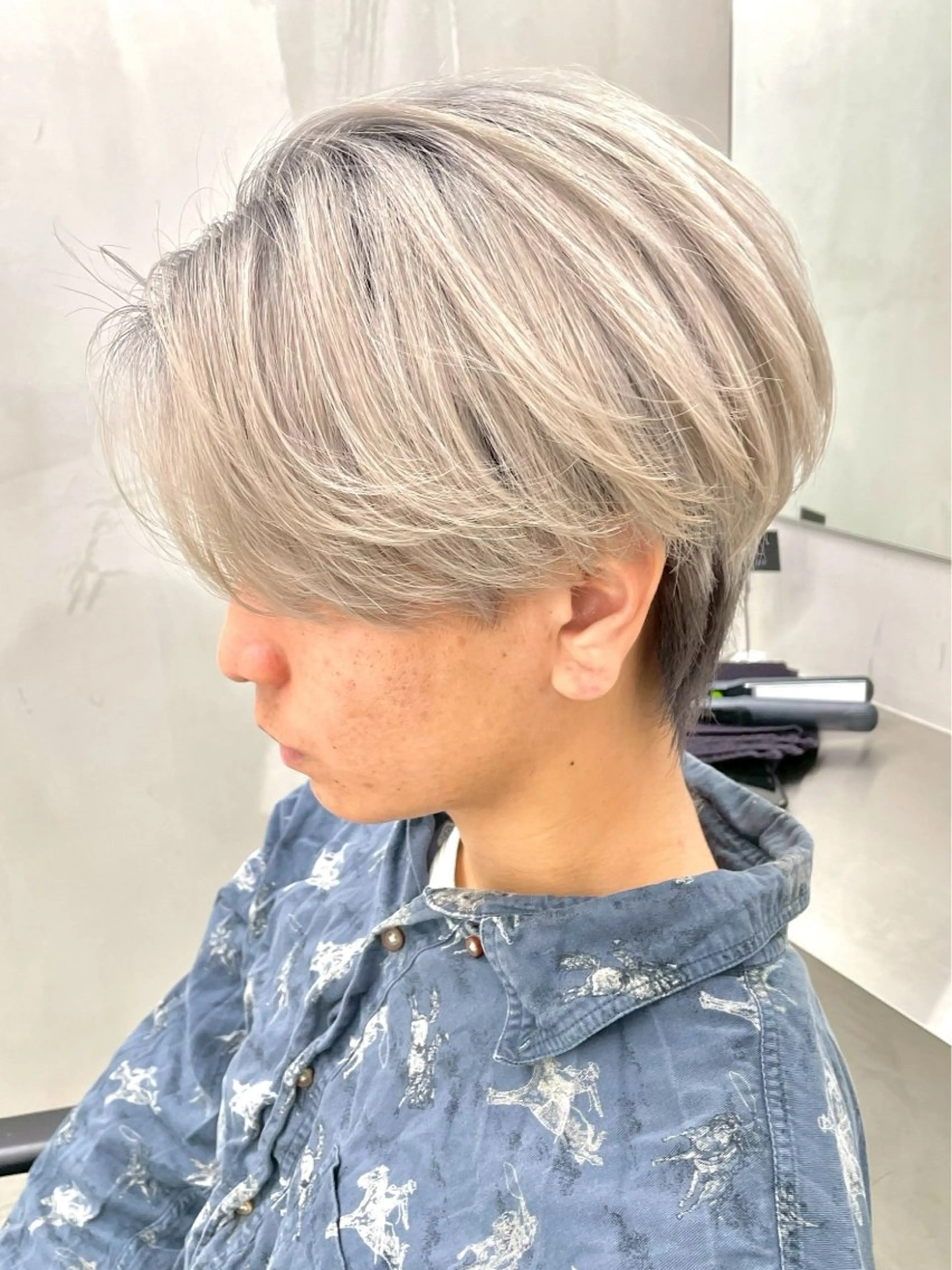 ショート カラー メンズ カット ヘアカラー 松井 生のヘアスタイル