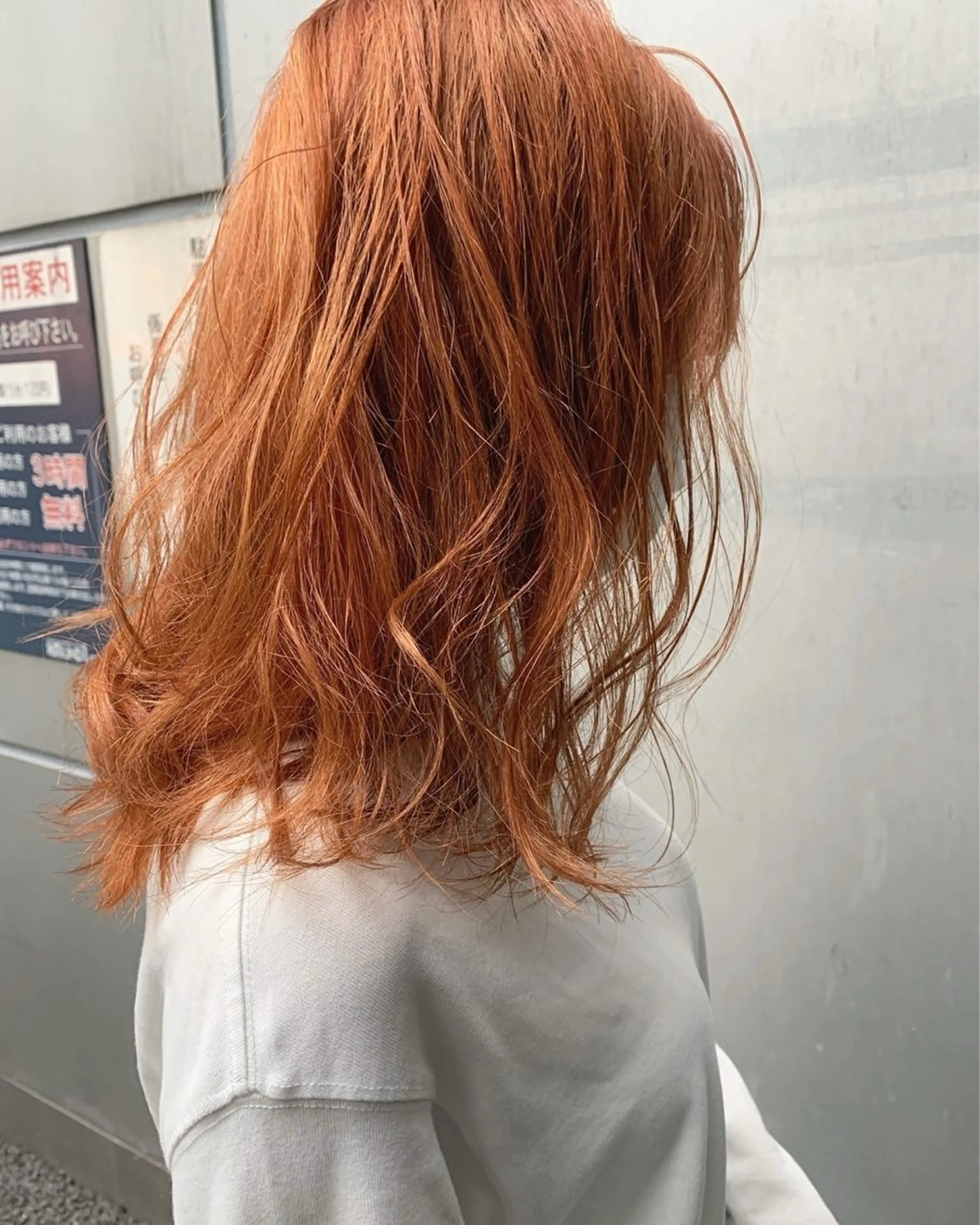 ミディアム カラー ブリーチなし ダブルカラー/ゆなのヘアスタイル