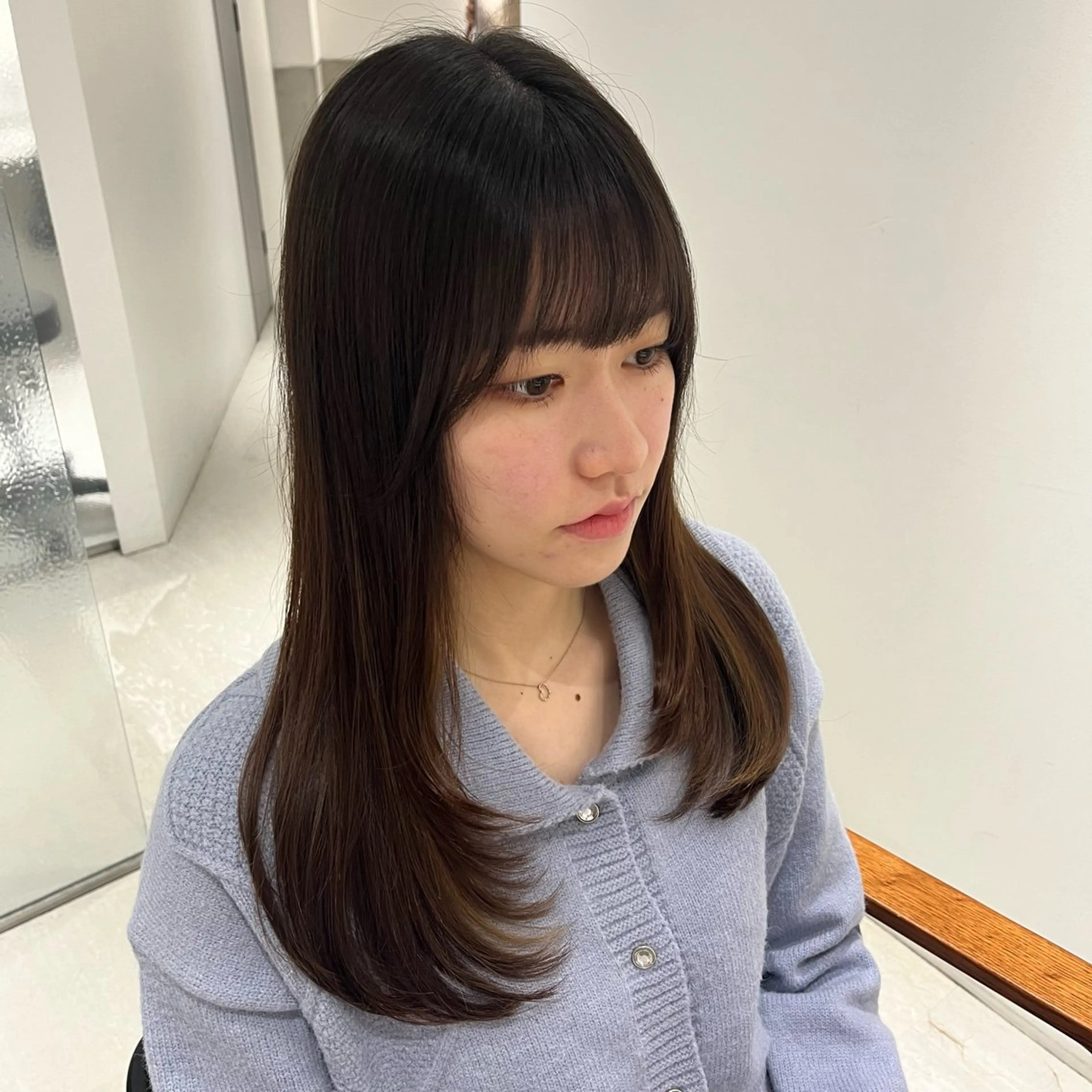 セミロング 韓国ヘア🤍 maiのヘアスタイル
