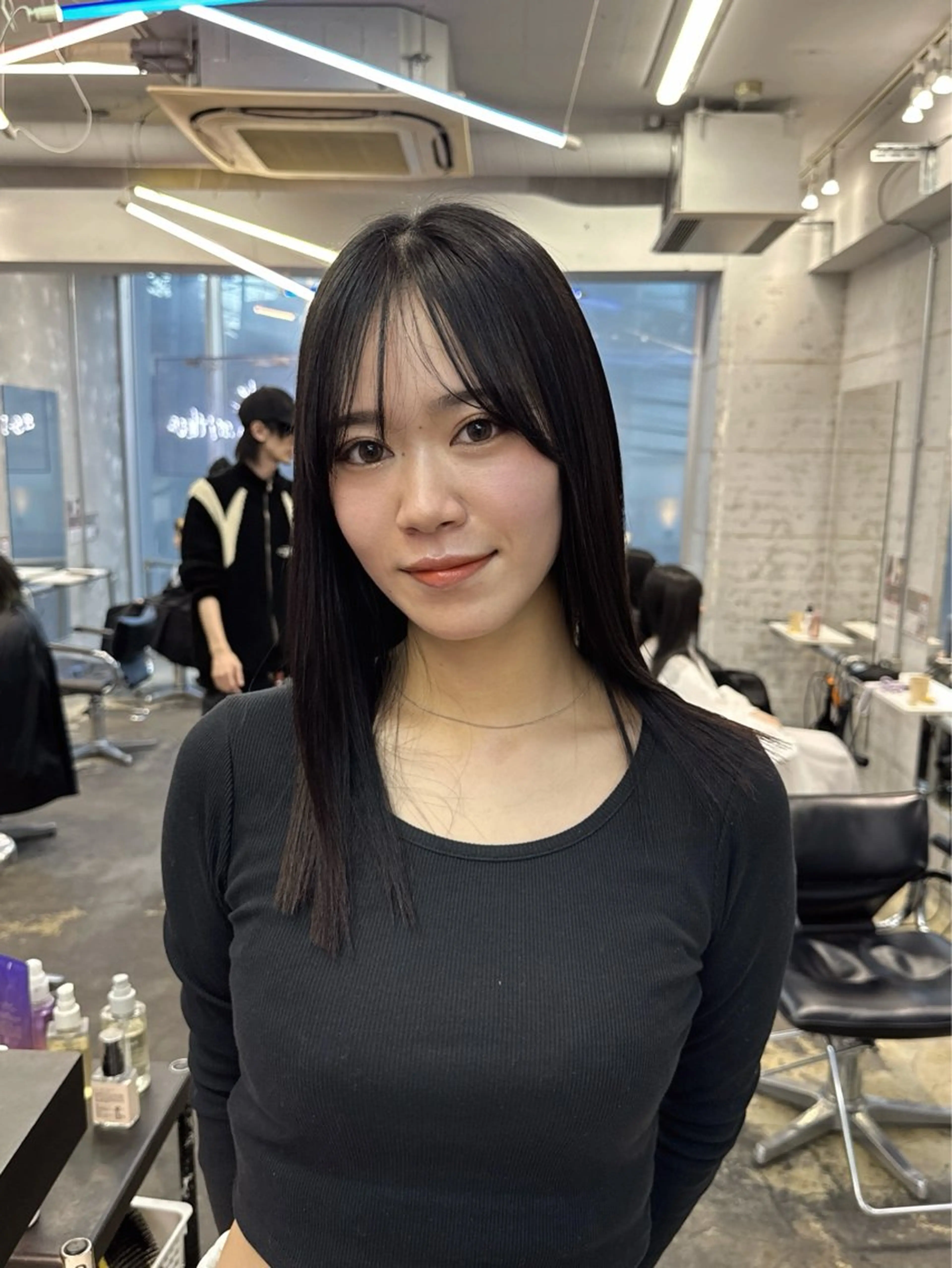 ミディアム カラー カット 縮毛矯正 トリートメント ザクザクレイヤー 🍀/カラー/小田のヘアスタイル