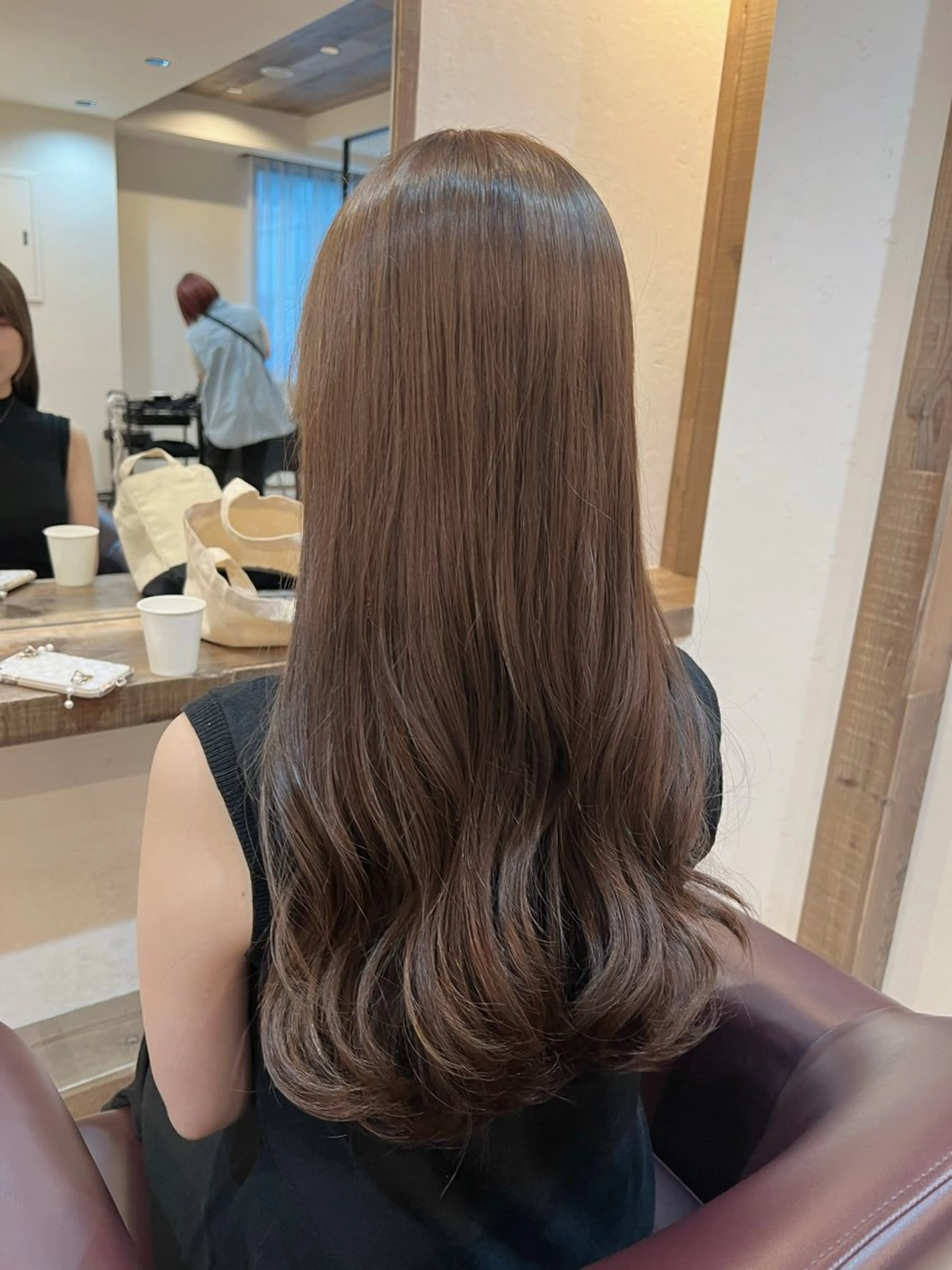 ロング メンズ ヘアカラー トリートメント 工藤 梨花のヘアスタイル