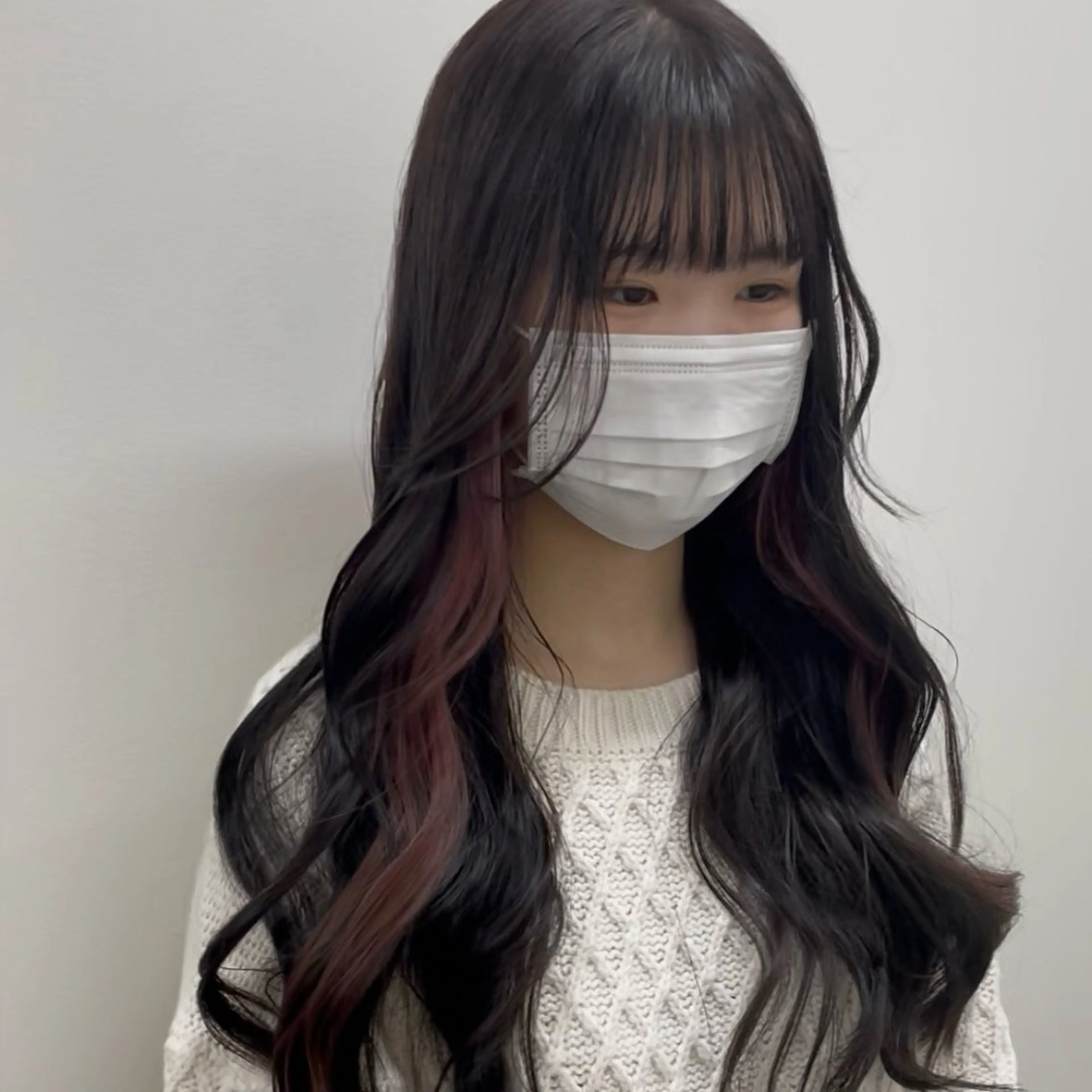 ロング カラー インナーカラー ピンクカラー ヘアカラー ...alley所属・❄️透明感カラー / ハイトーン❄️WAOのヘアスタイル