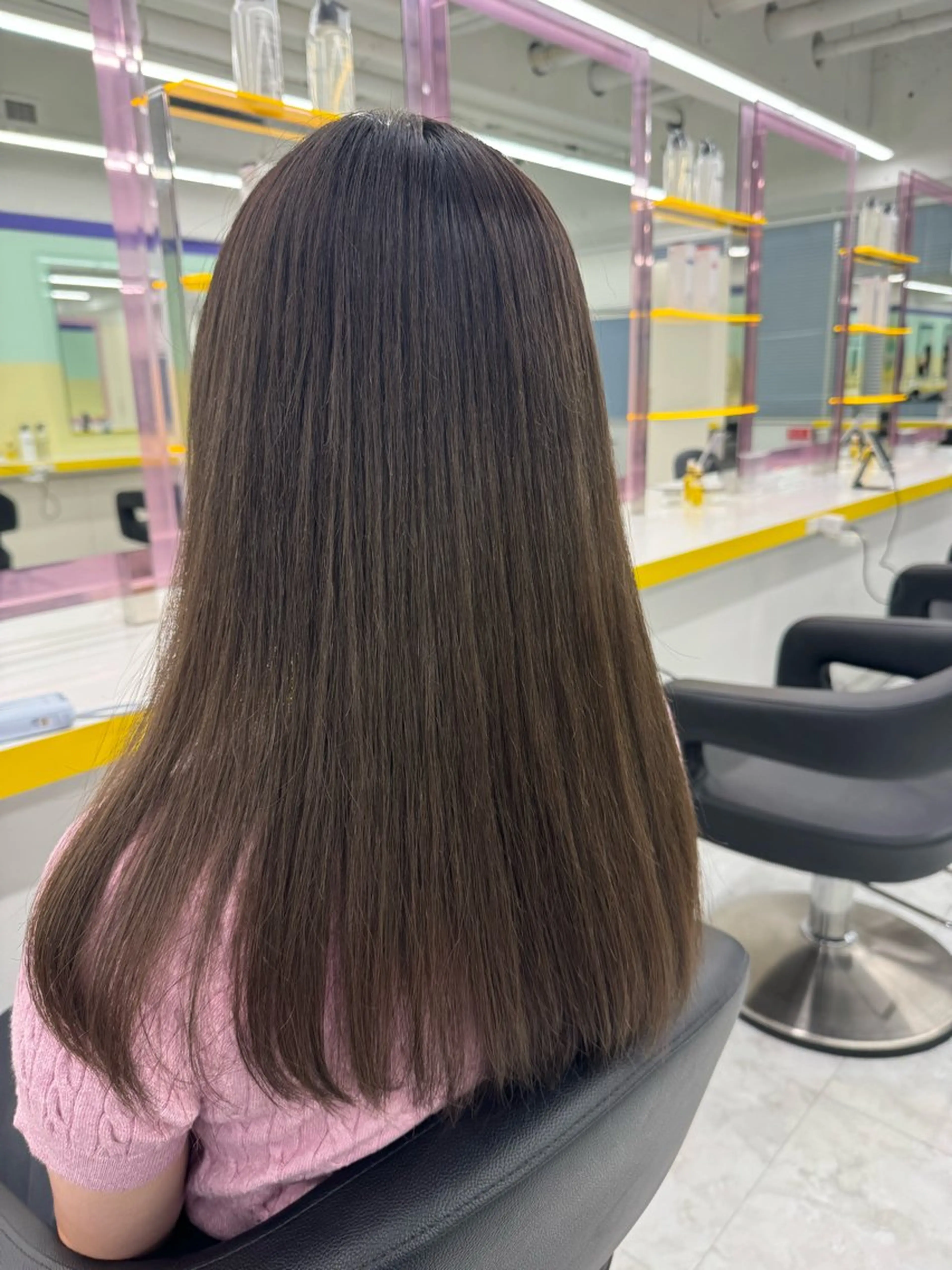 ミディアム カラー カット ヘアカラー トリートメント ヘッドスパ ヘアセット 🤍透明感トレンド 🤍上品ヘア🤍のヘアスタイル