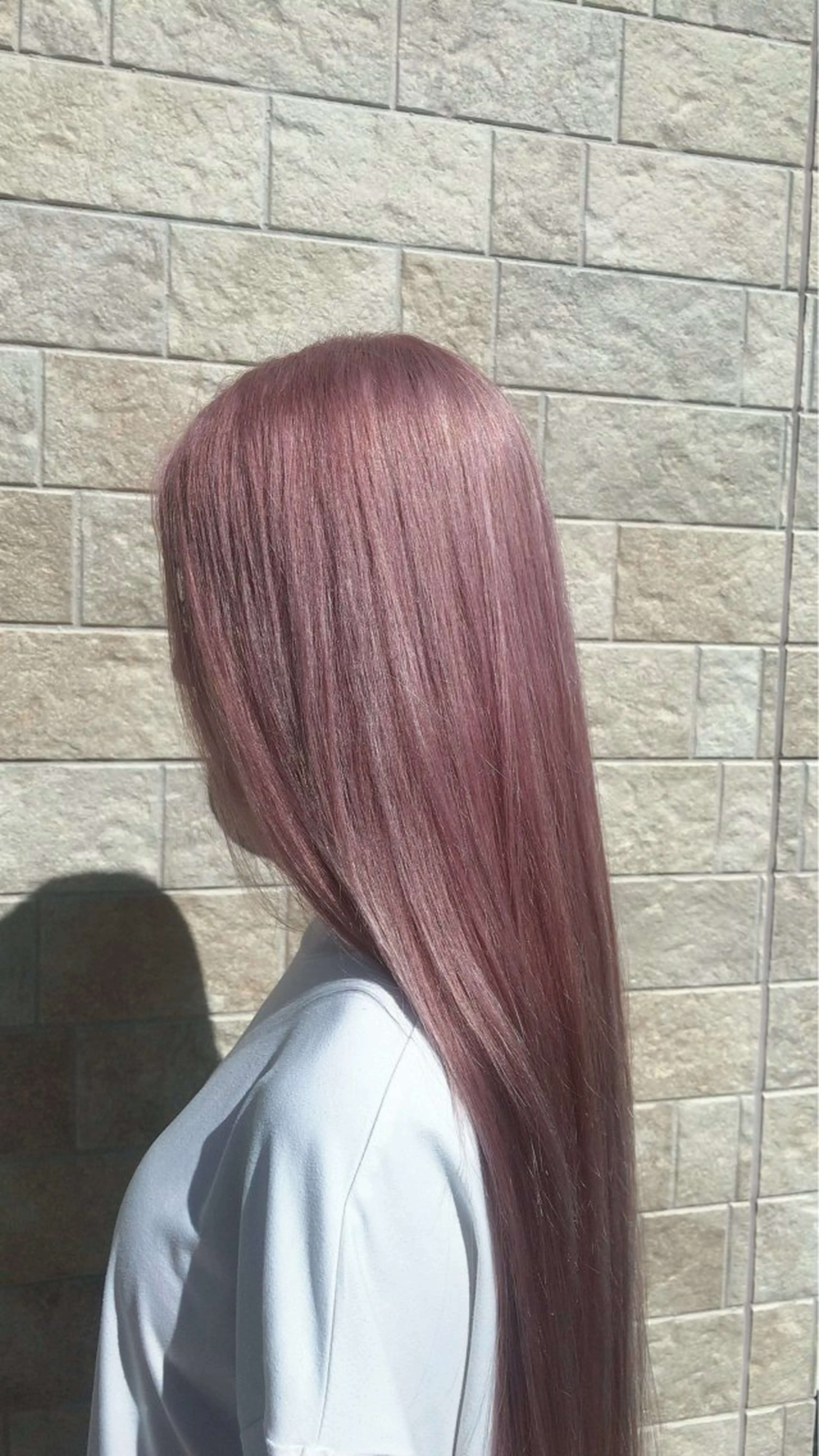 ロング カラー ピンクカラー SEA BELLE YASUのヘアスタイル