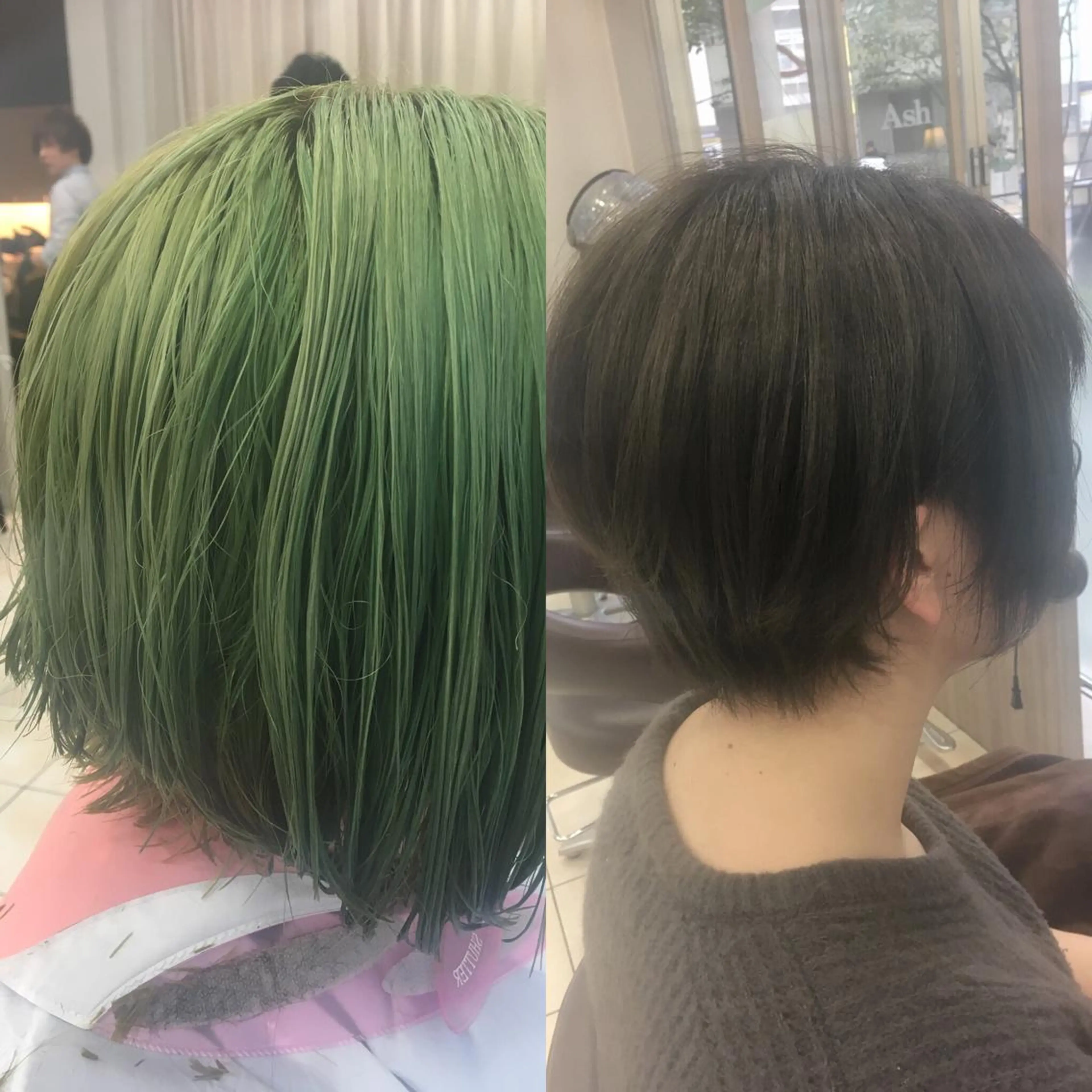 ショート カラー グレージュ ショートヘア 小島 仁美のヘアスタイル