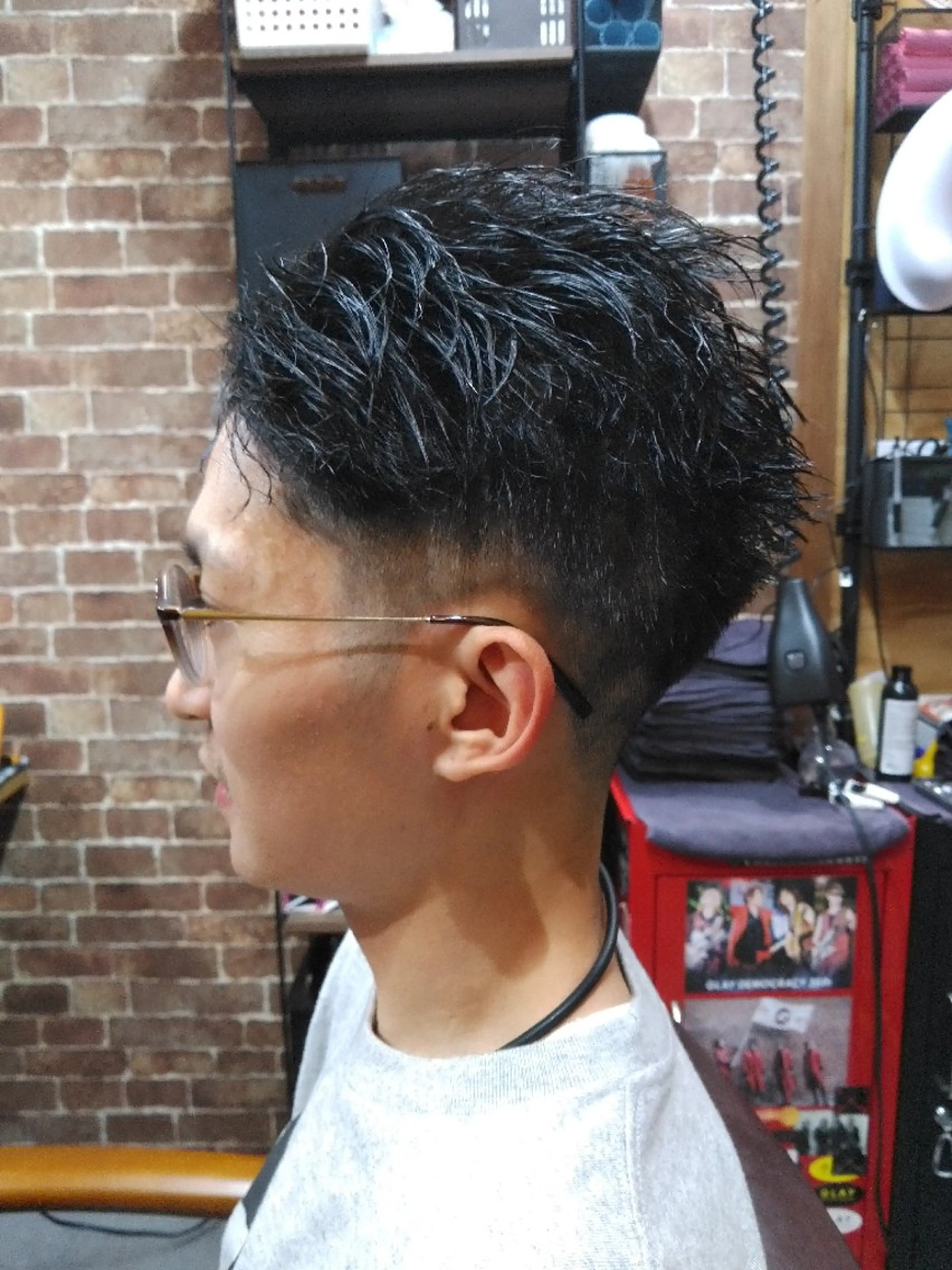 ショート メンズ パーマ Share Salon JAM machida所属・24h受付の髪質改善 とヘッドスパ髙橋契二のヘアスタイル