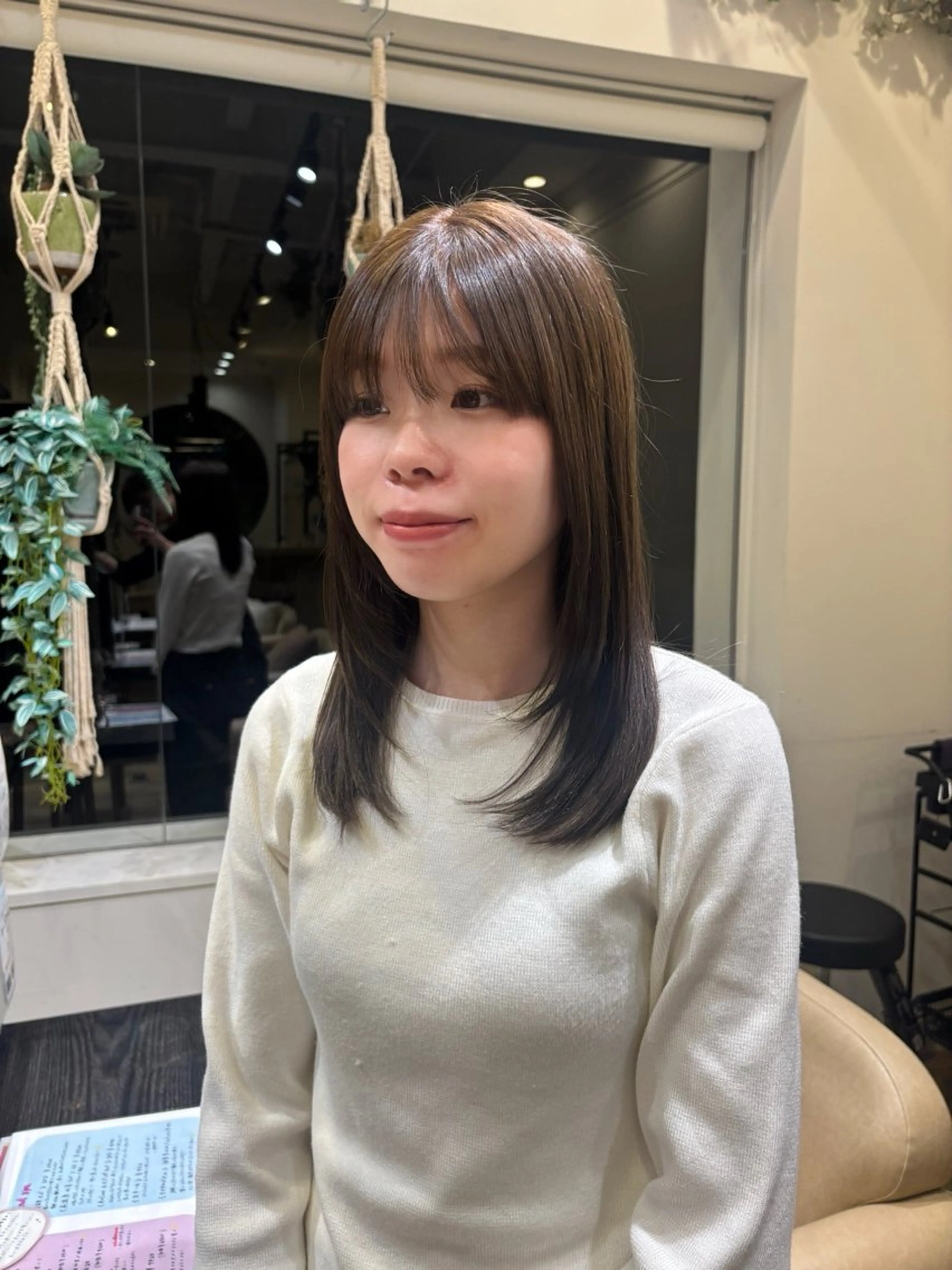 ミディアム レイヤーカット カット ヘアカラー 和泉市/mahae/ 齋藤のヘアスタイル