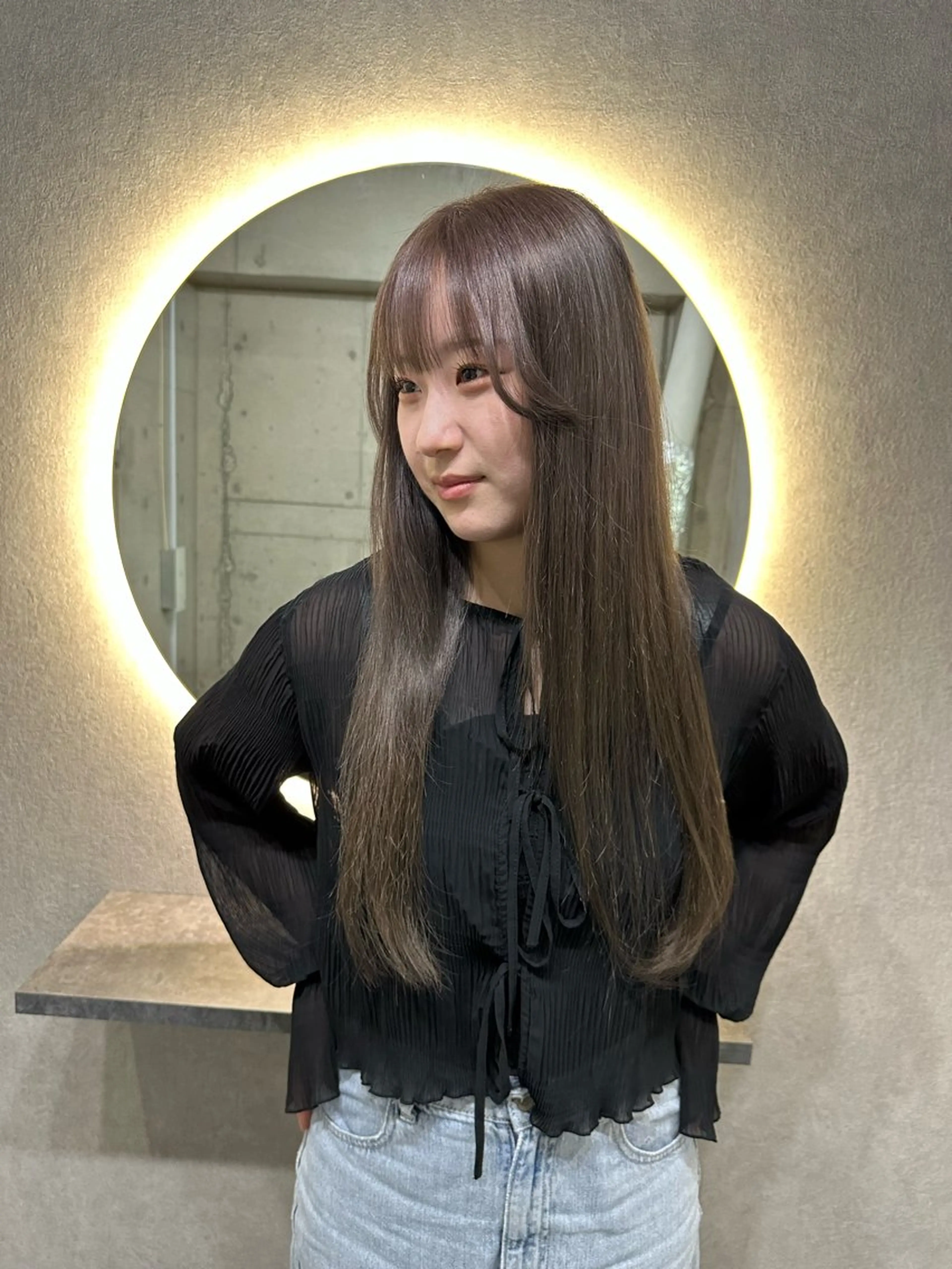 ［🏁ダメージレス]似合わせカット‪✂︎＋ブリーチなしダブルカラー＋潤艶トリートメント‎‎‎‎‎🎀💕💓💗の写真