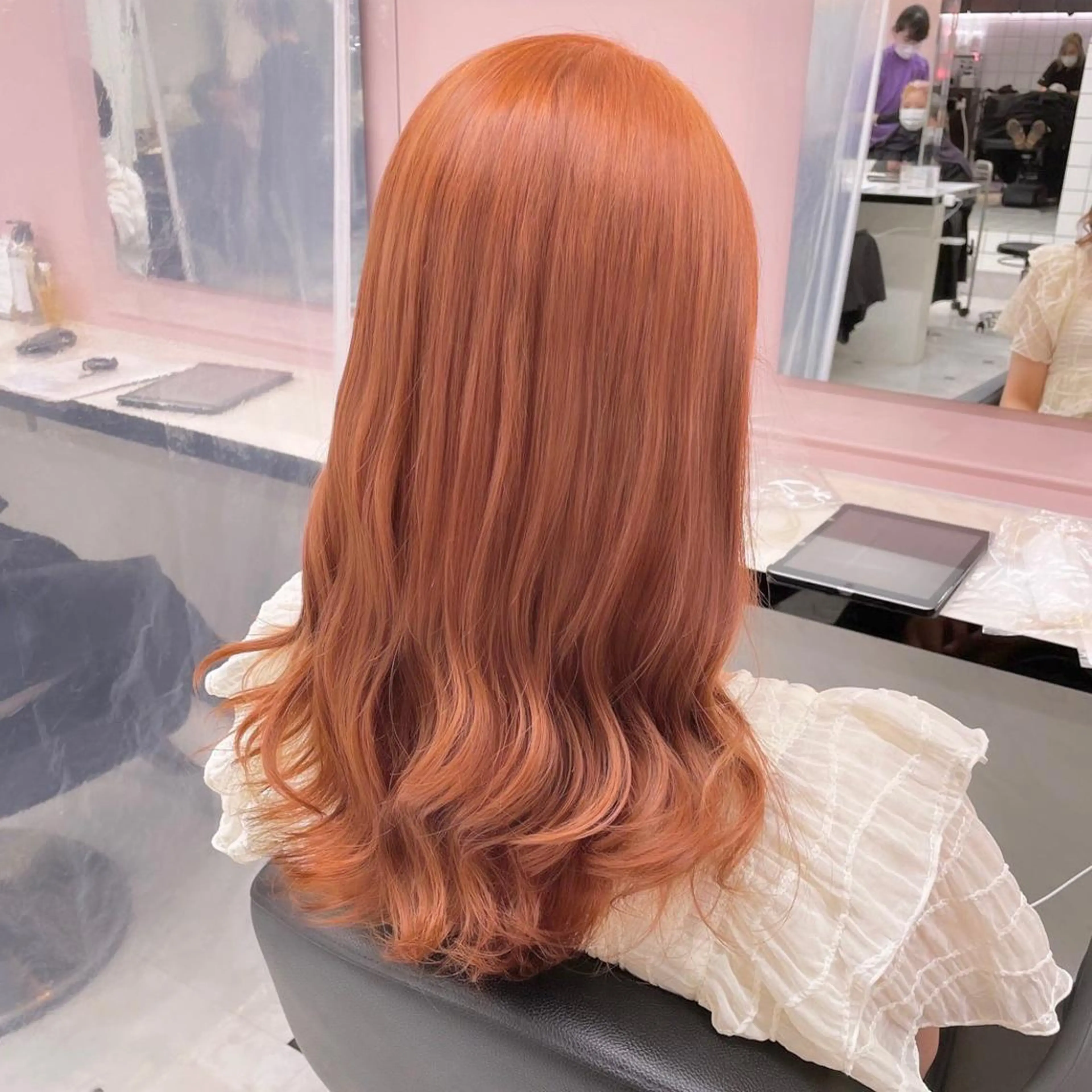 ミディアム カラー ヘアアレンジ 💕ブリーチカラー☁ 髪質改善💖サワのヘアスタイル