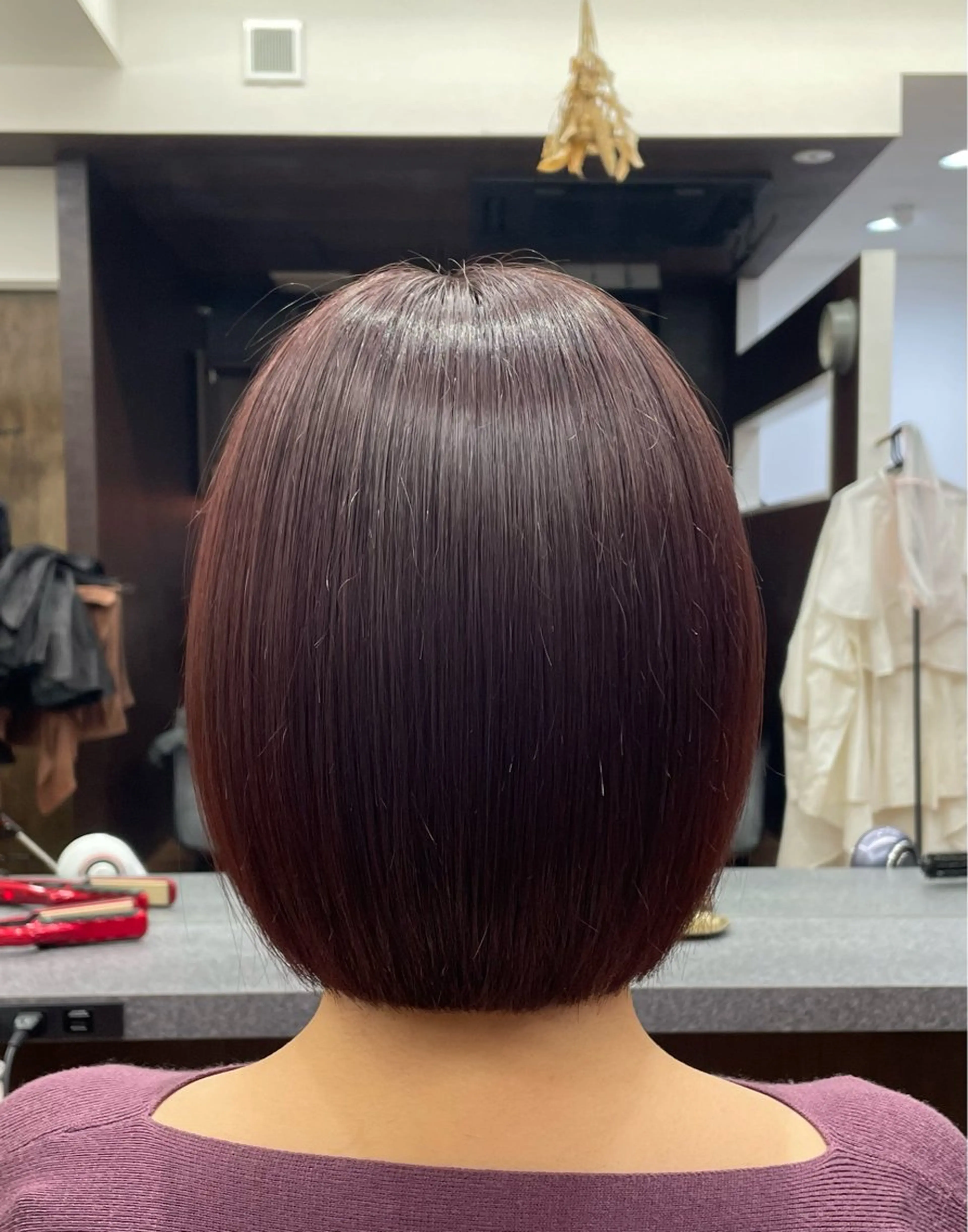ショート ボブ カット 髪質改善レイヤー/ 雨のヘアスタイル