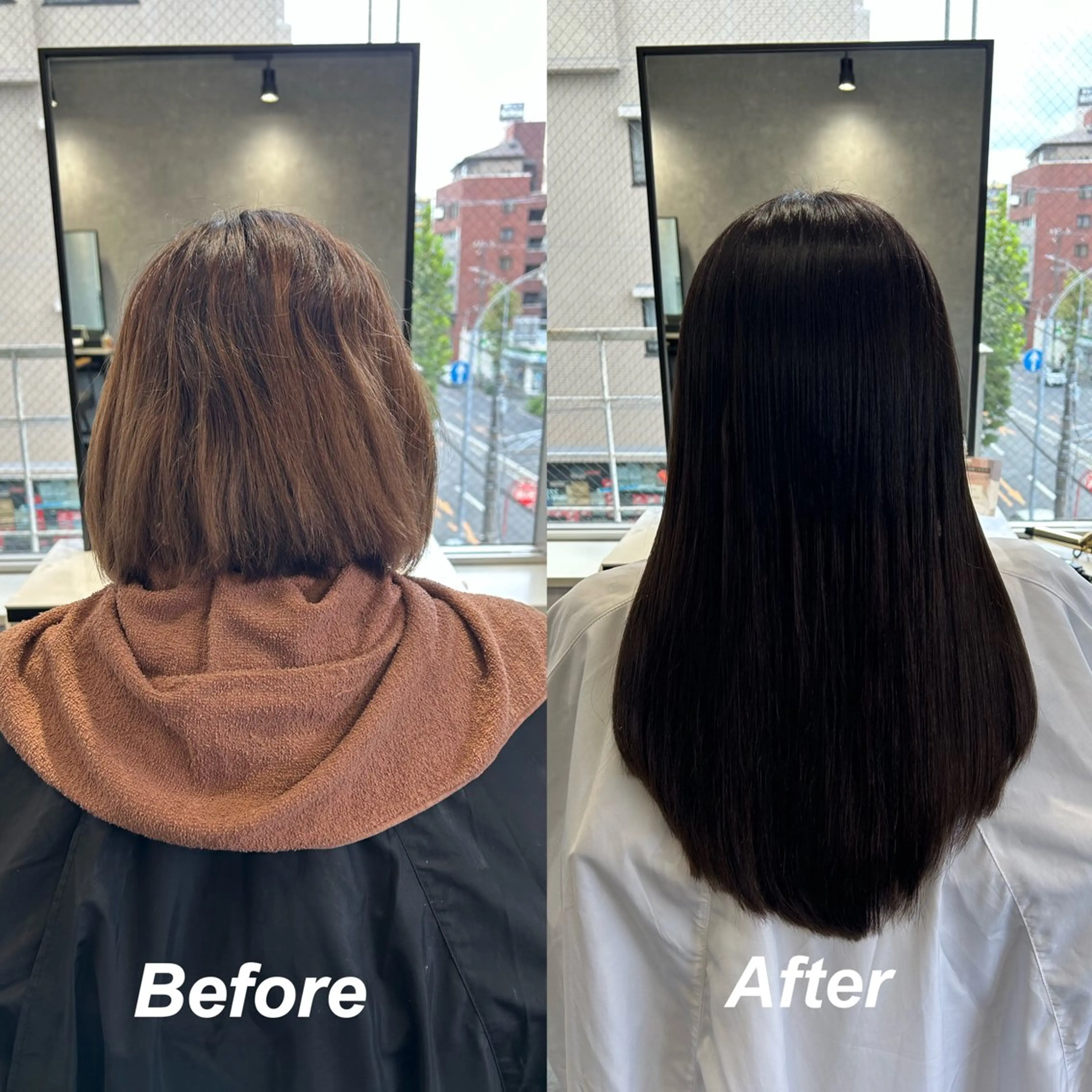 ロング カラー ボブ エクステ ロング ヘアカラー エクステ プルエクステ/インナ ーカラー🦊はるなのヘアスタイル