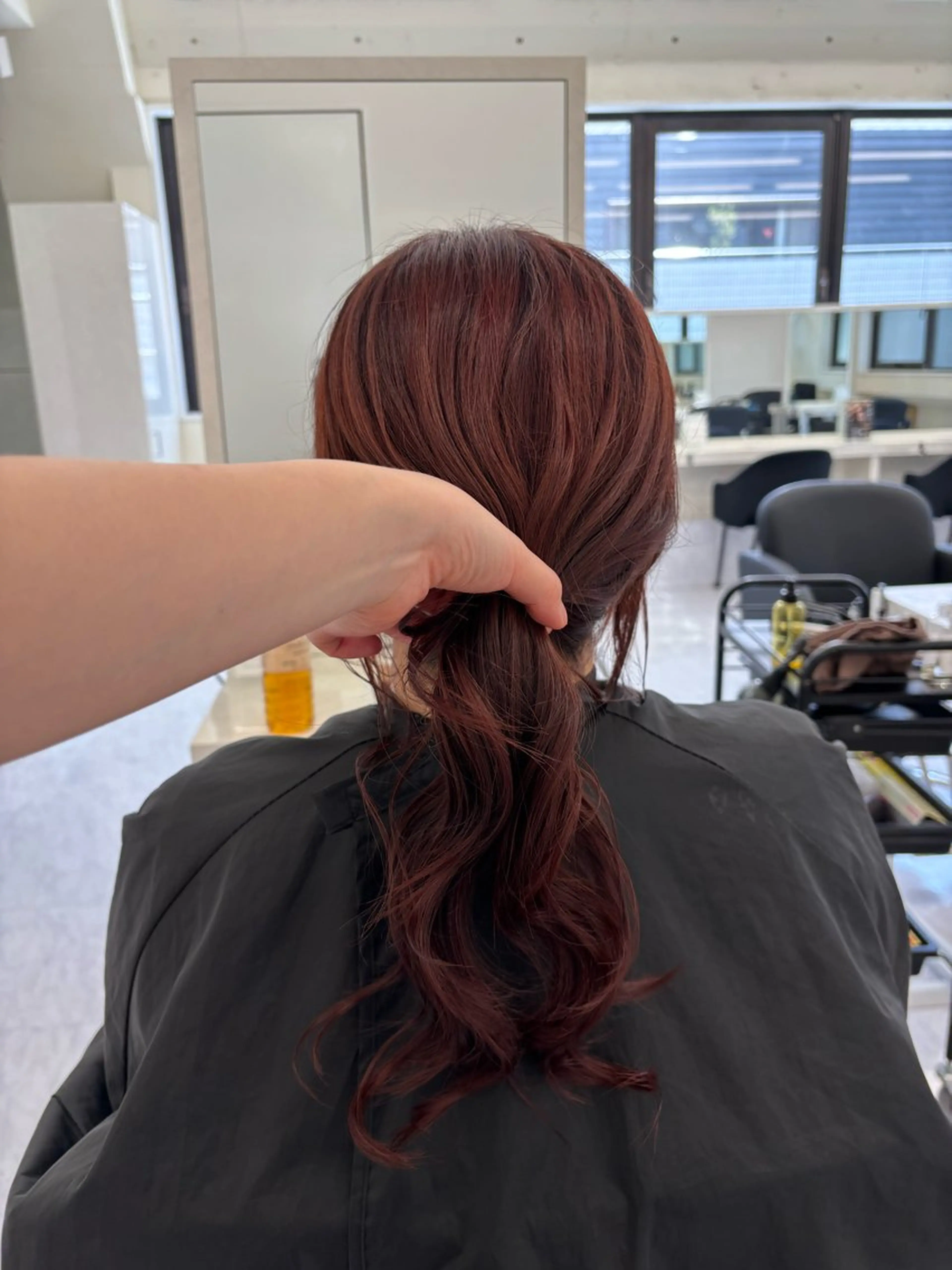 ロング カラー ブリーチ ブラウンカラー 透明感カラー ブリーチなしカラー オレンジ ヘアカラー 🎀レイヤー×透明感 カラー🎀Ayanoのヘアスタイル