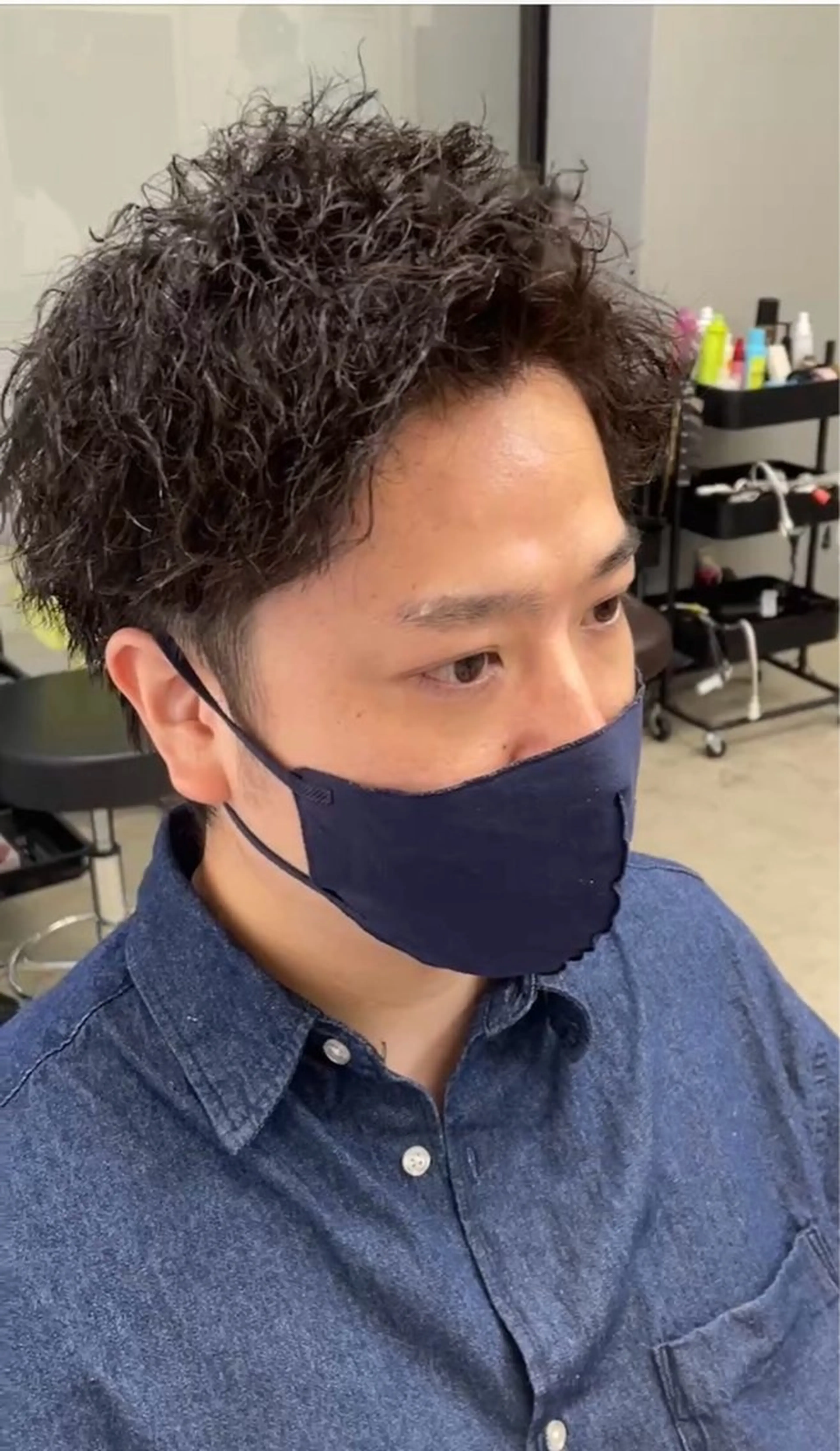 ショート メンズ カット パーマ メンズ専門サロン wokeのヘアスタイル