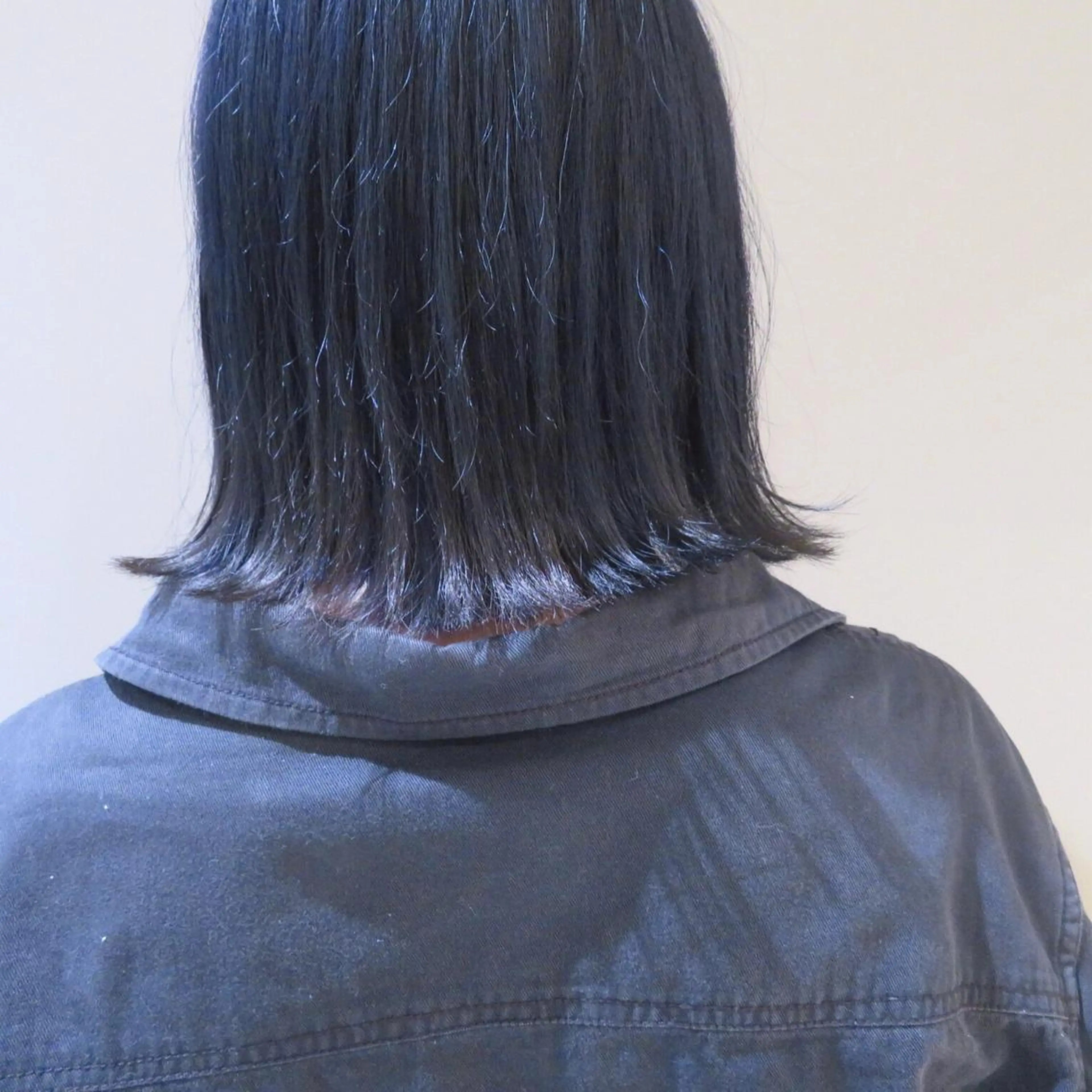 ショート ミディアム セミロング ロング カラー ヘアアレンジ ネイビーカラー レイヤーカット BLend 渋谷のヘアスタイル