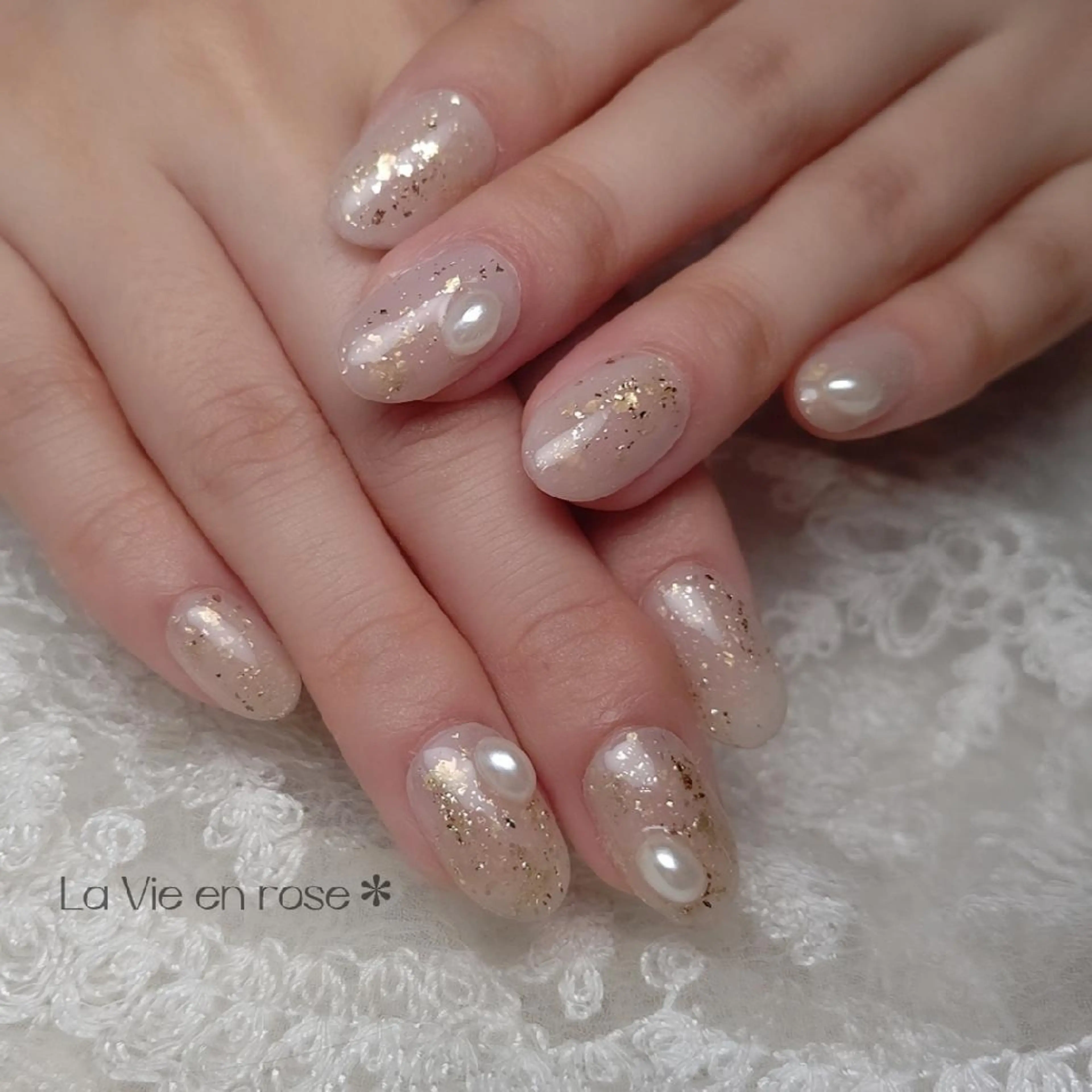 ネイル ネイルチップ ラヴィアン ローズのネイルデザイン