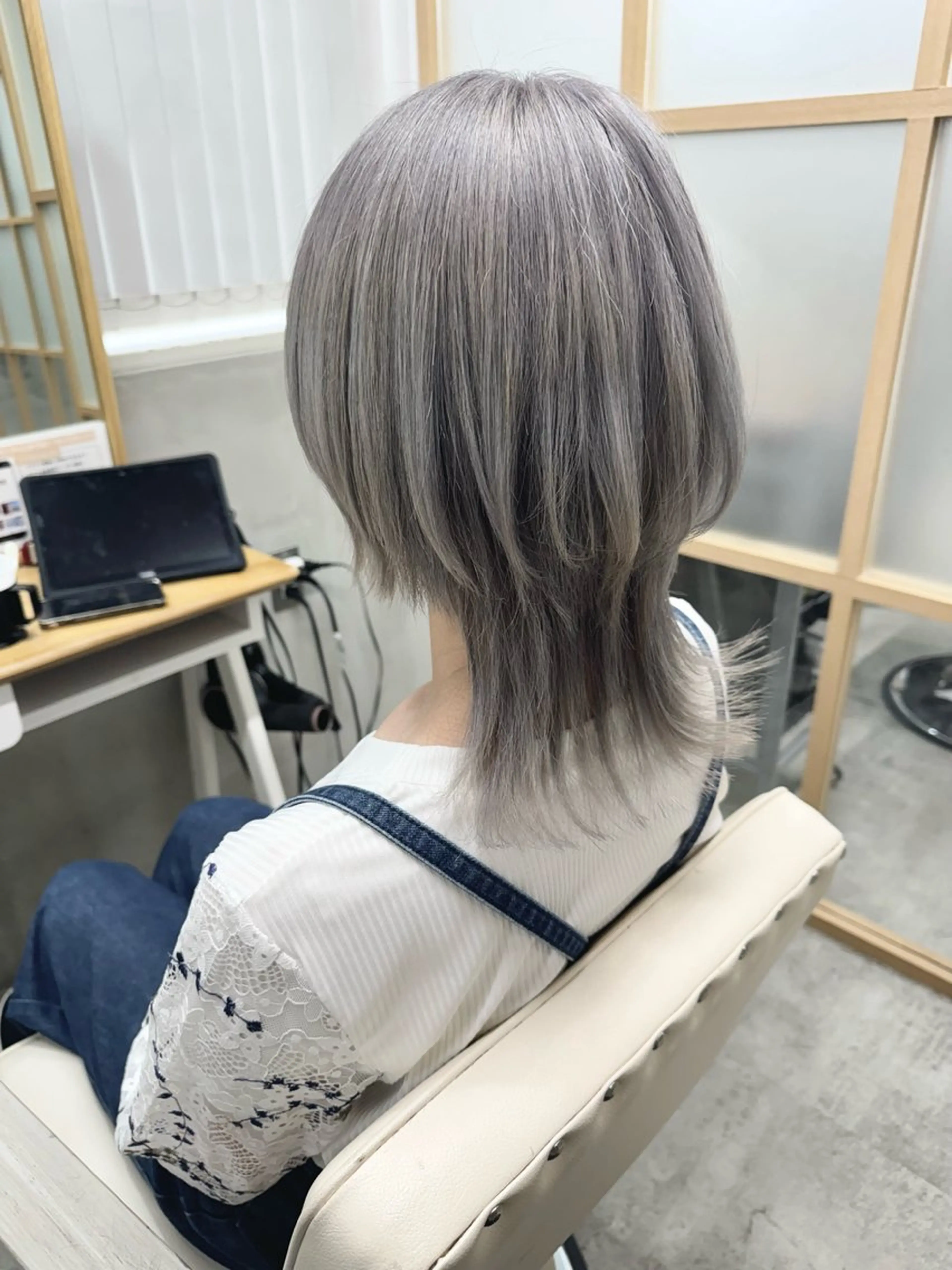 ミディアム カラー カット ヘアカラー トリートメント S.BLOOM 川崎 翔哉のヘアスタイル