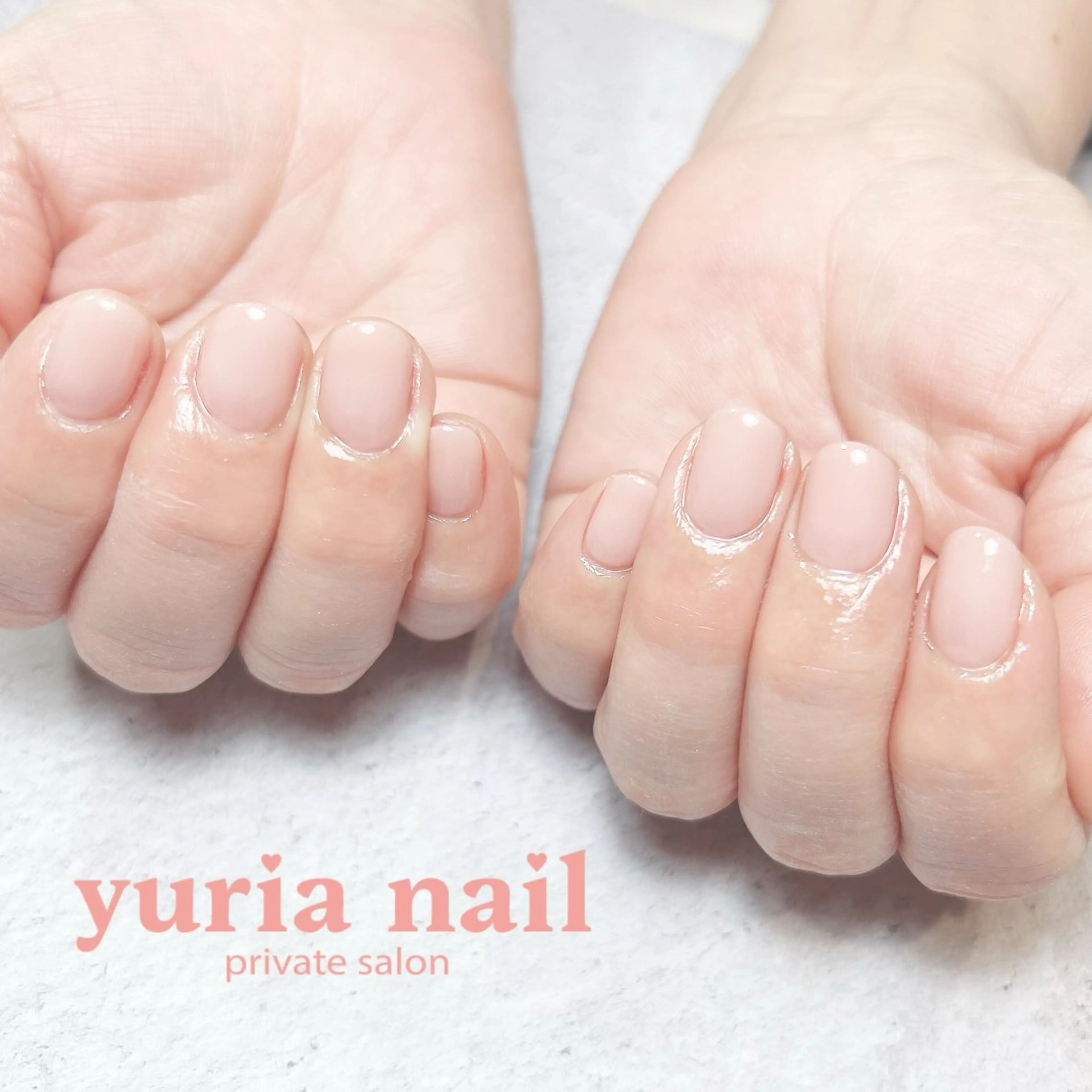 ネイル ジェルネイル オフィスネイル ワンカラーネイル 春ネイル ハンドネイル 小林 ゆりあのネイルデザイン