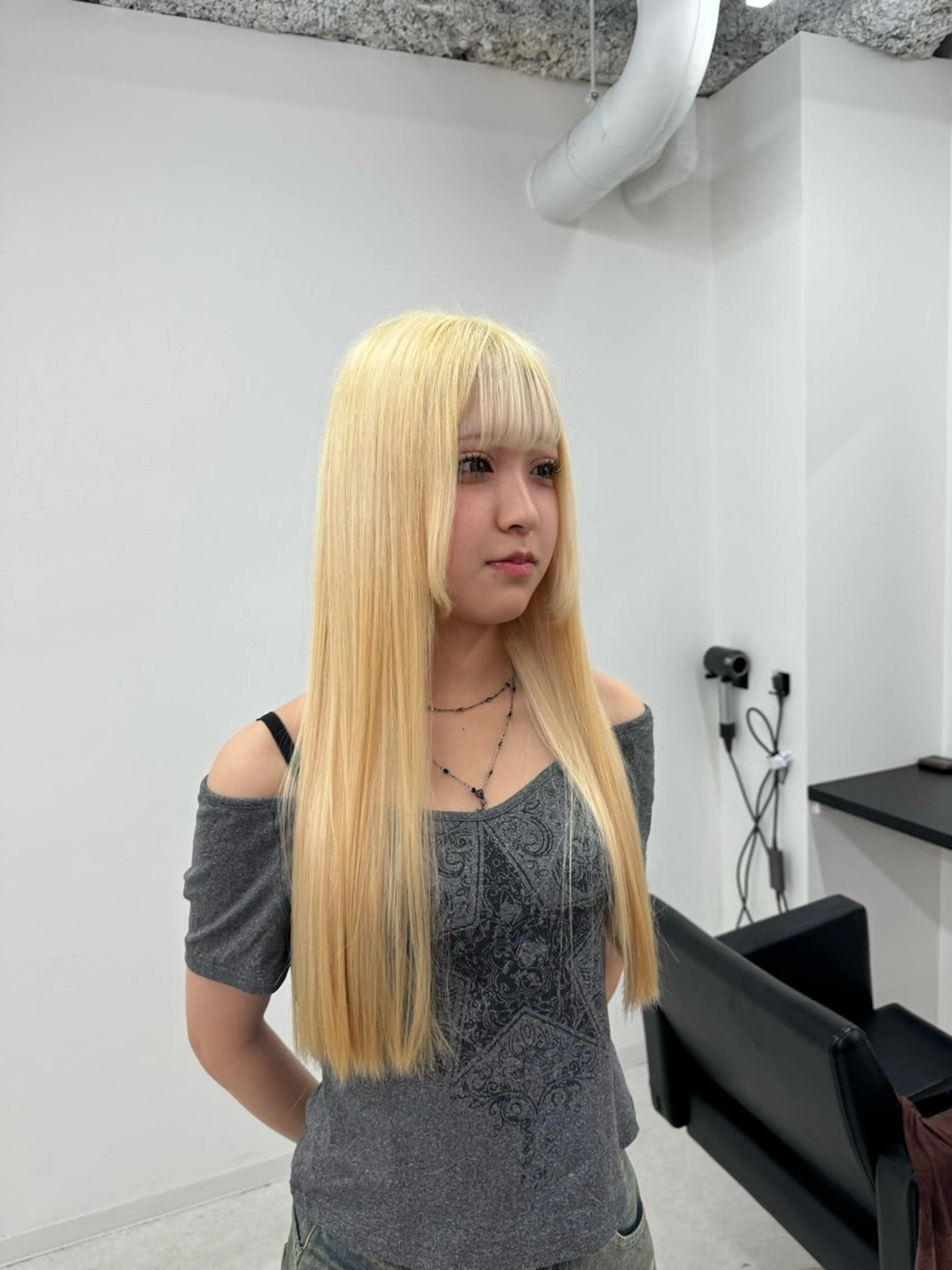 ロング カラー ヘアカラー トリートメント ブリーチカラー💖 rukaのヘアスタイル
