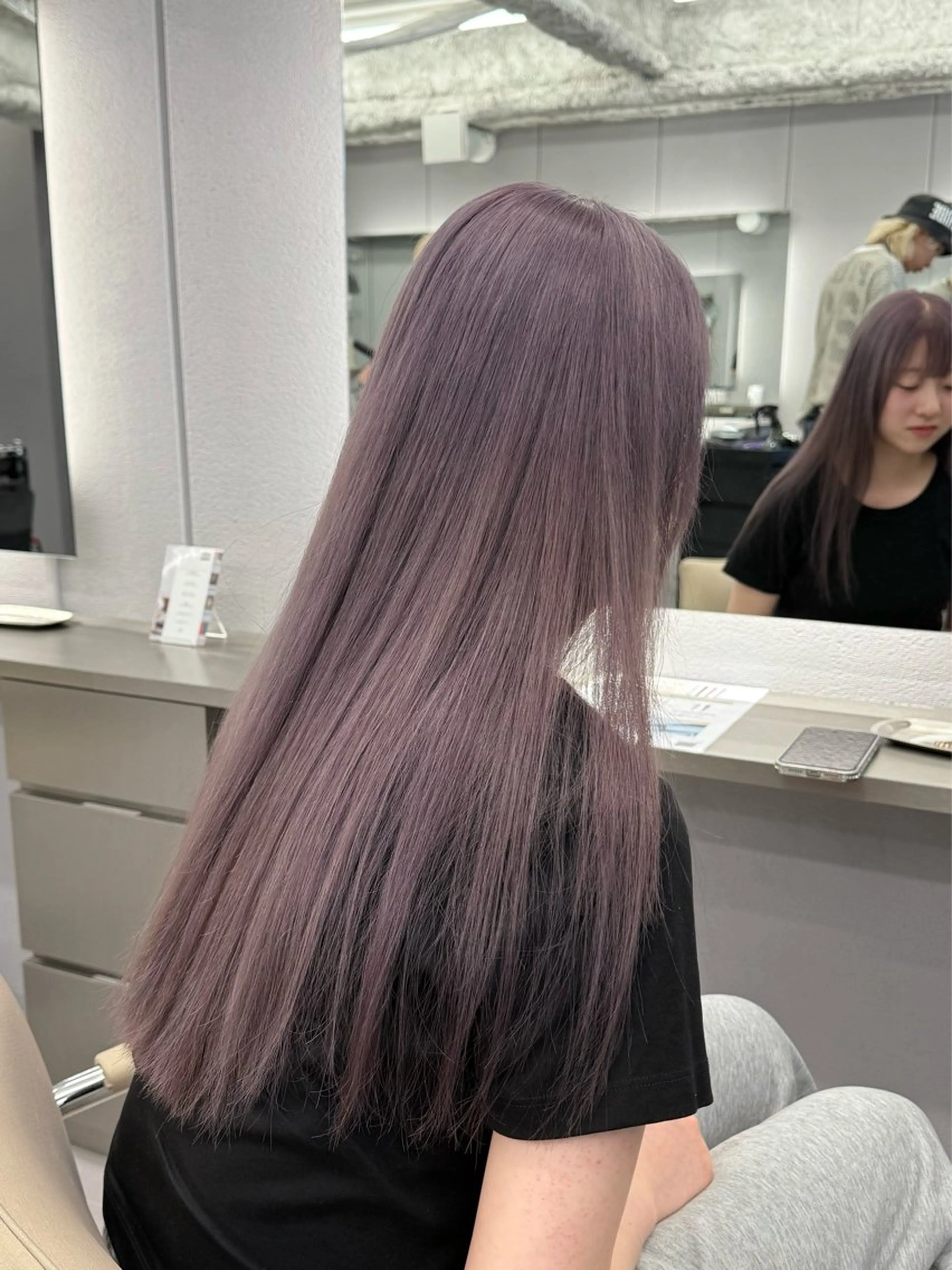 ロング ケアカラー 髪質改善 ヘアカラー akari/髪質改善 /ブリーチ/名古屋のヘアスタイル