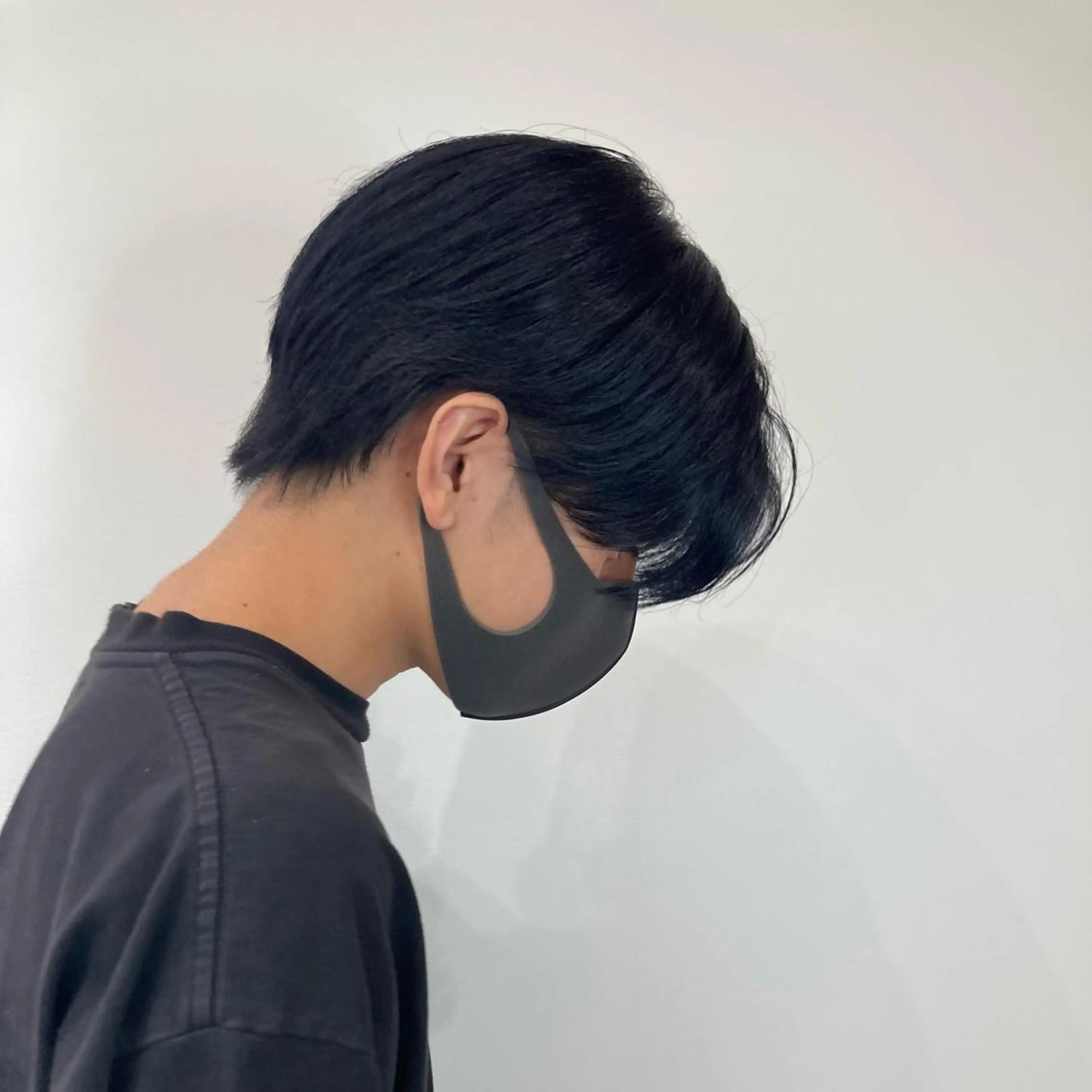 カラー メンズ 黒髪 ブルーカラー ブルーブラック カット トリートメント カットが上手い 💇‍♂🌸サク🌸のヘアスタイル