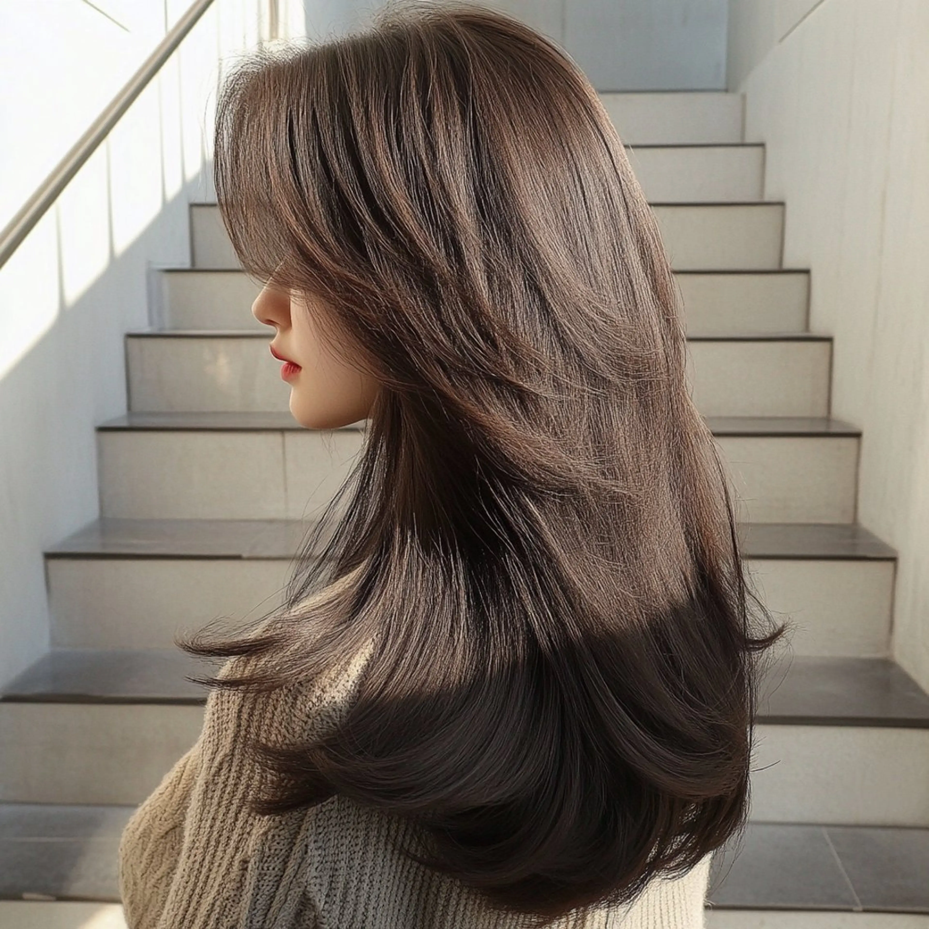 セミロング カラー カット ヘアカラー トリートメント 池袋/ダブルカラー GLADGE🩵のヘアスタイル