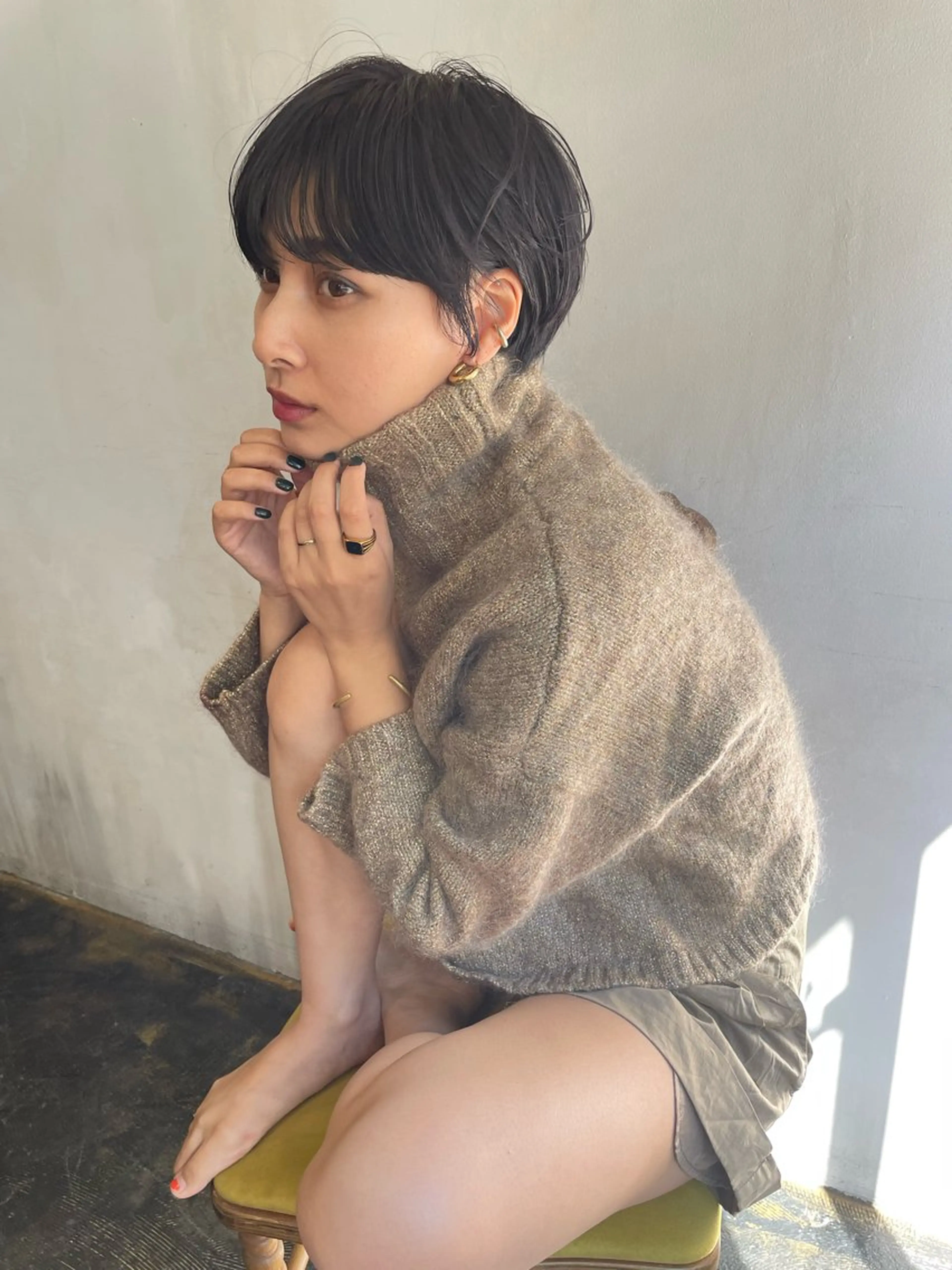 ショート カラー カット ヘアカラー トリートメント ショート/ボブ専門 宮脇美奈/南船場のヘアスタイル