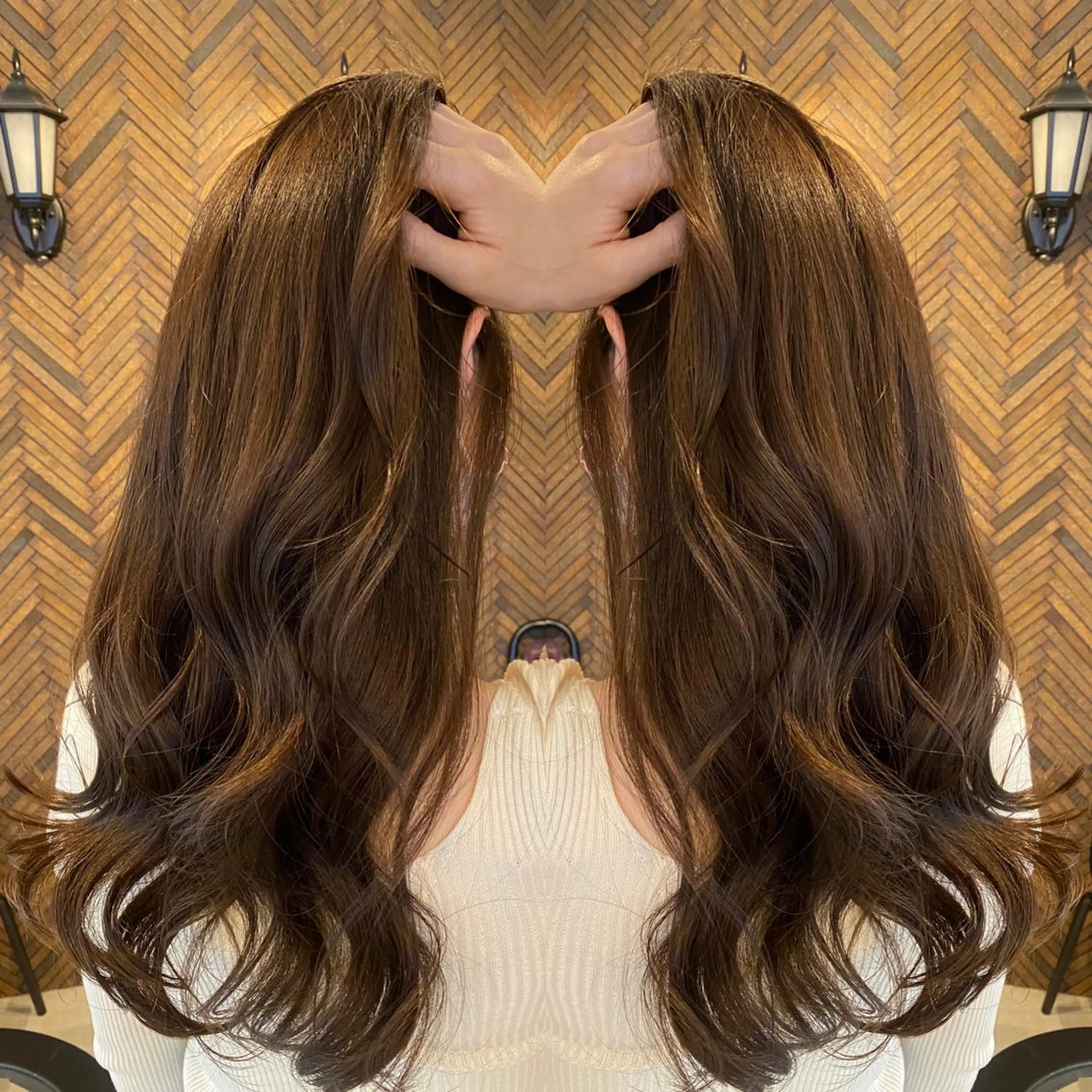 ロング カラー カット トリートメント tocca 💜石田愛結💜のヘアスタイル