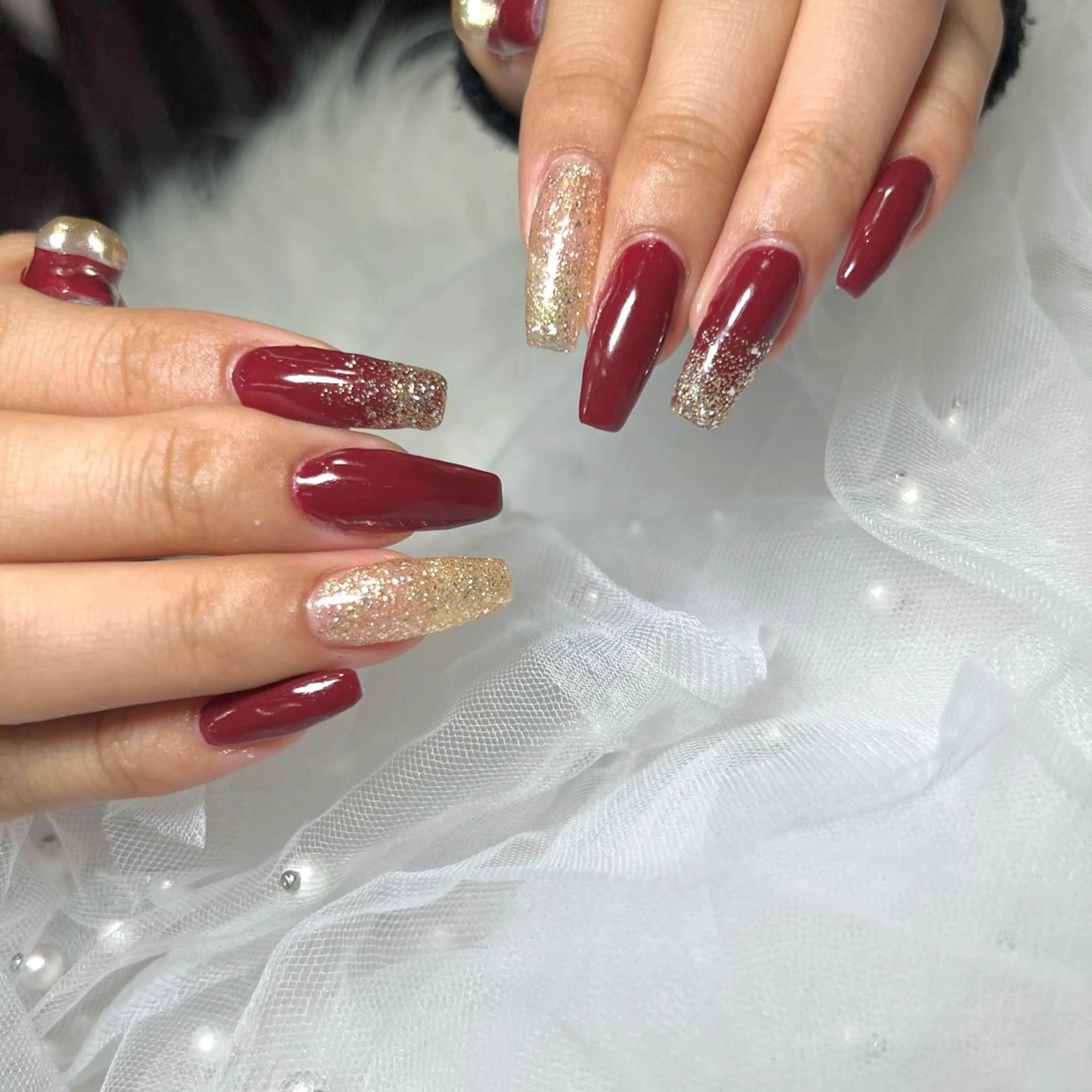 ネイル ハンドネイル E  nail 風羽のネイルデザイン