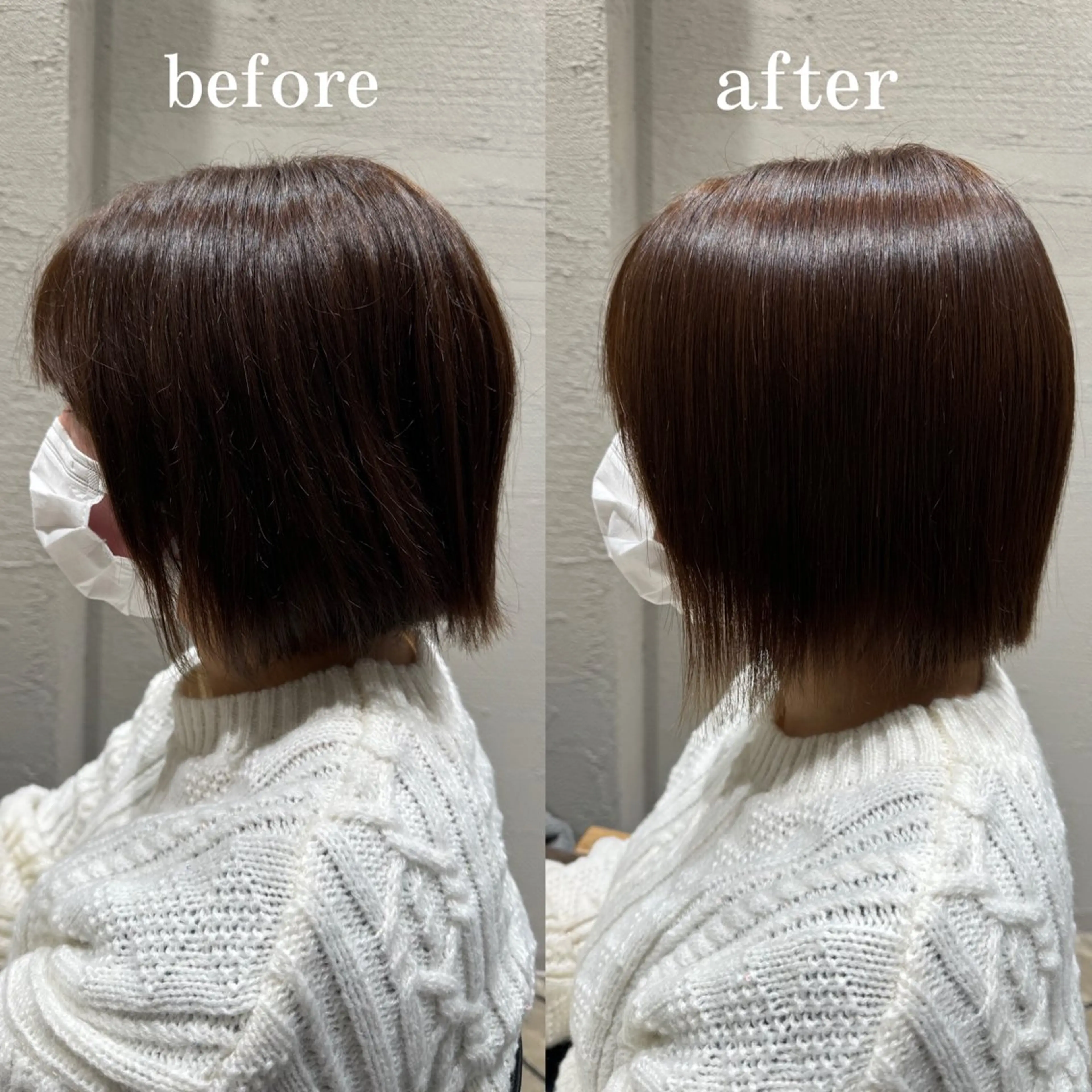 ショート kiitos所属・透明感・脱赤味カラー ▫️雪野花のヘアスタイル