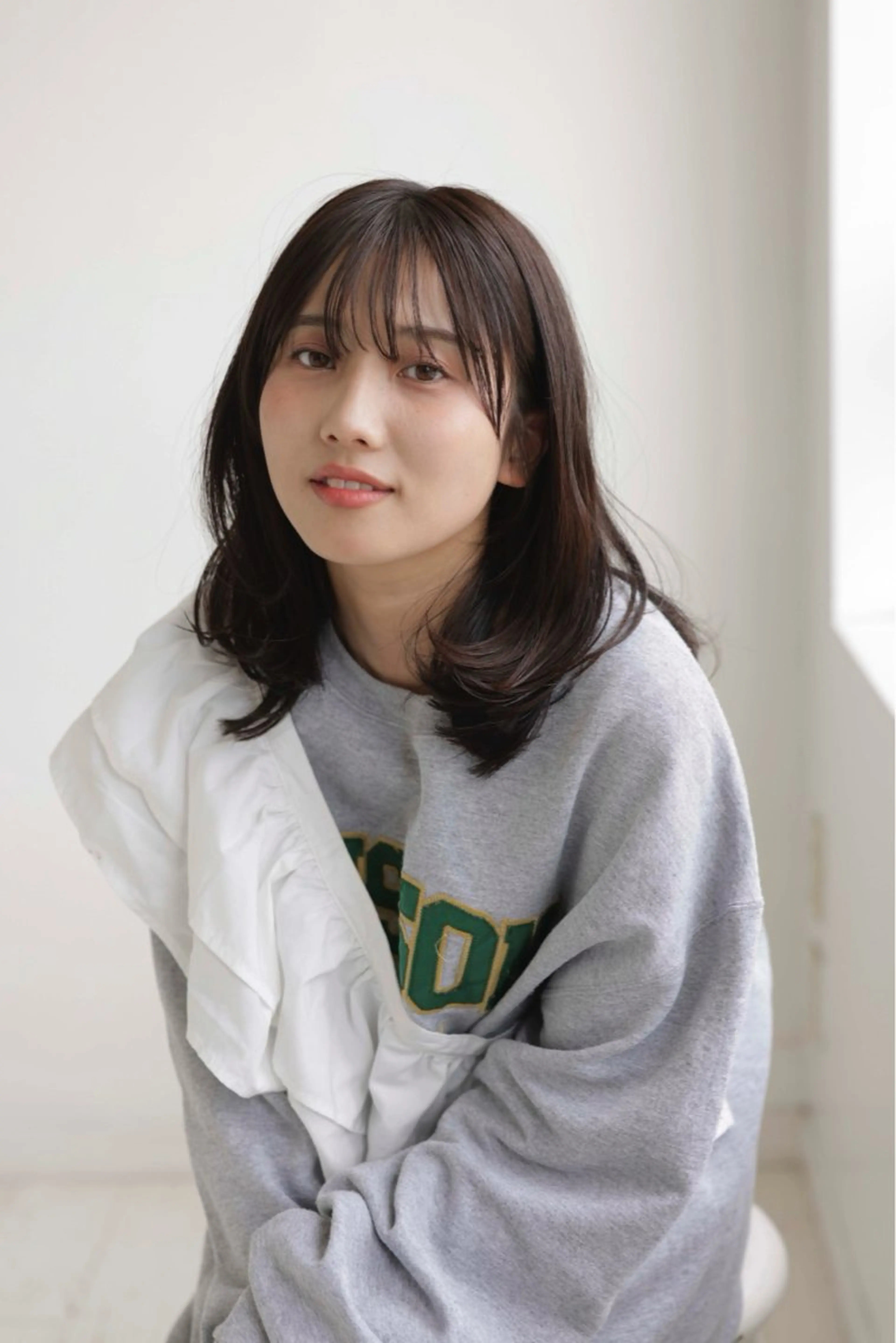 ミディアム カラー ヘアアレンジ みのり 《BASE.》のヘアスタイル