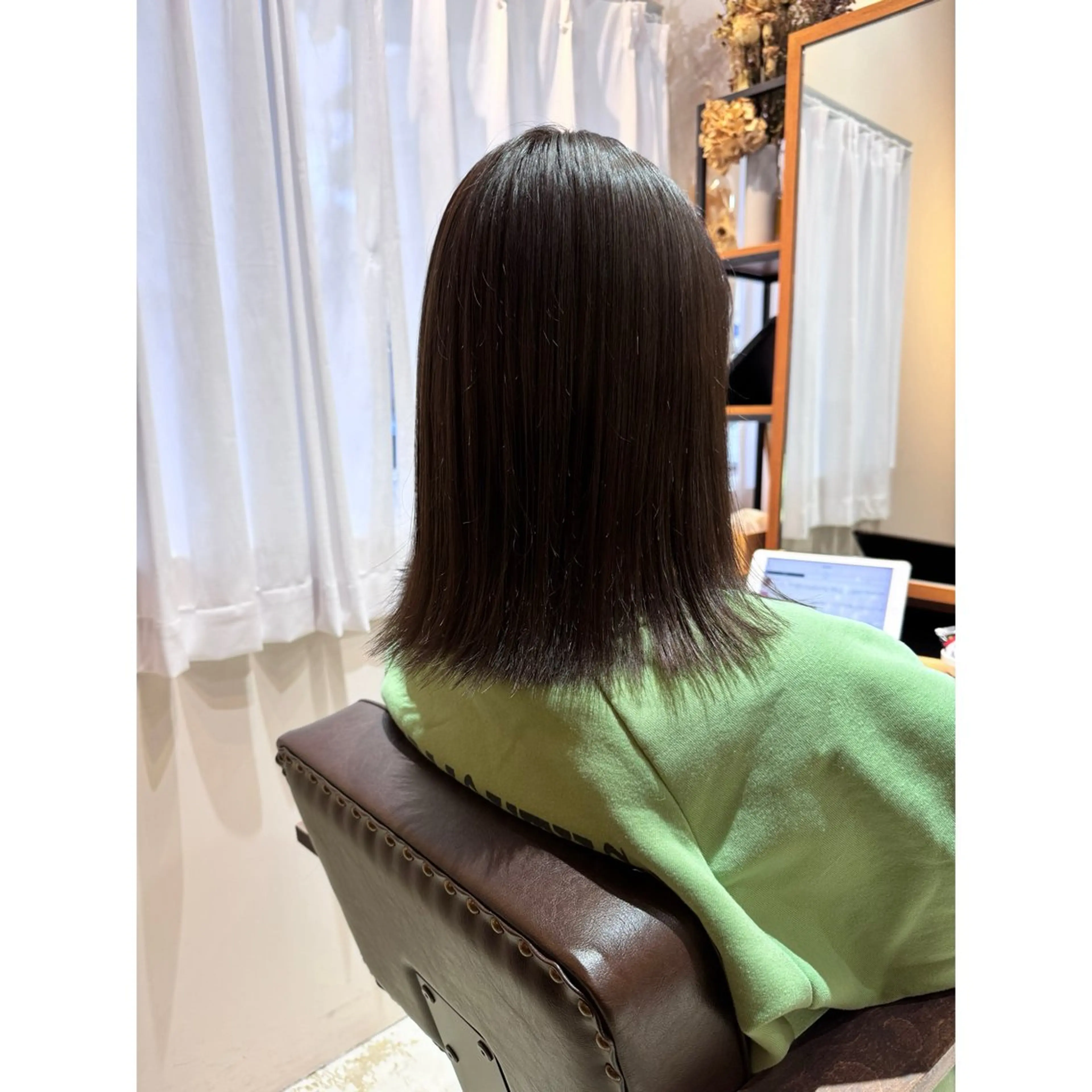 ミディアム カット ヘアカラー 喜友名洸季 anoneのヘアスタイル