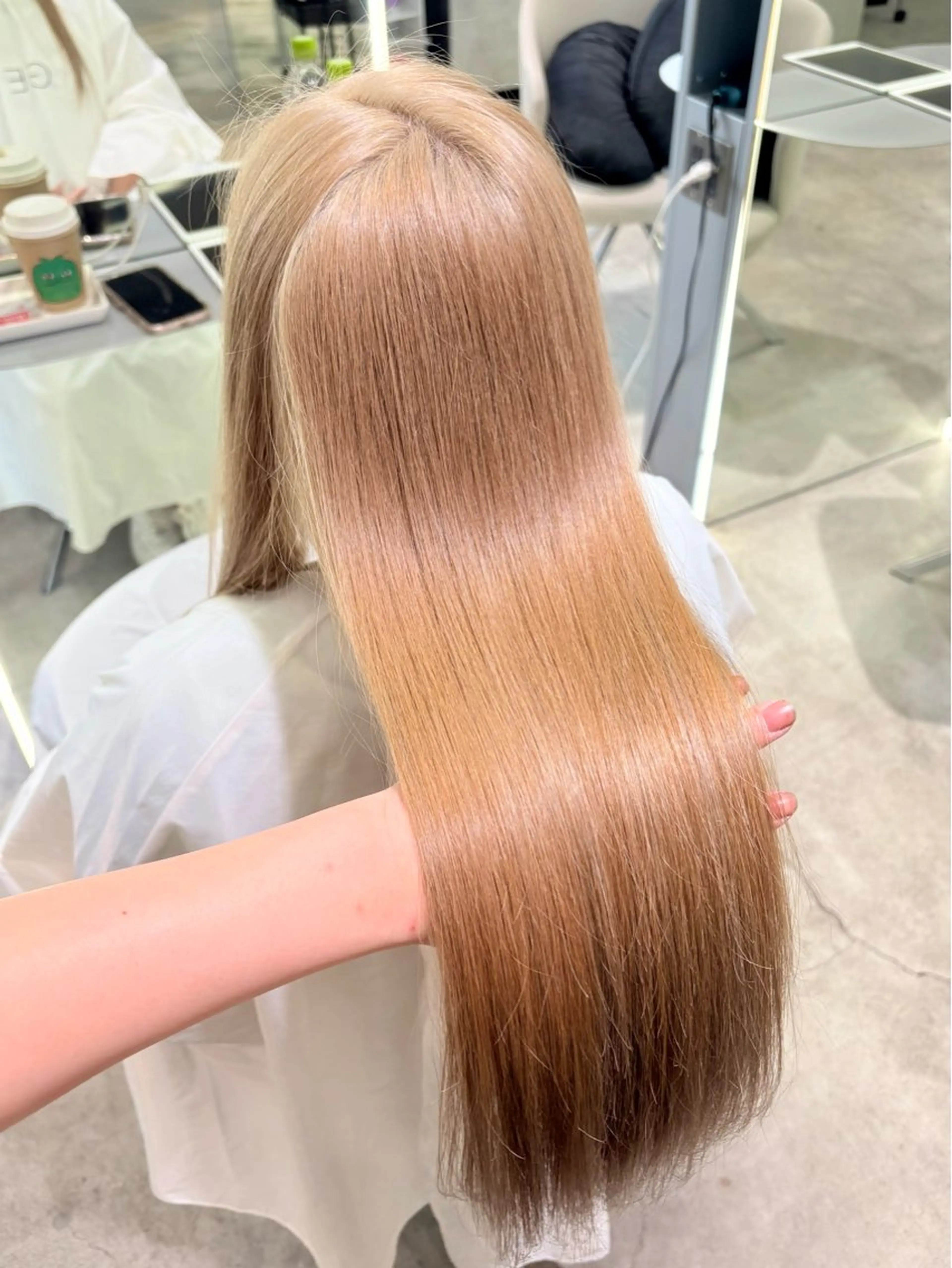 カラー ヘアカラー Harune/うる艶 ハイトーンのヘアスタイル