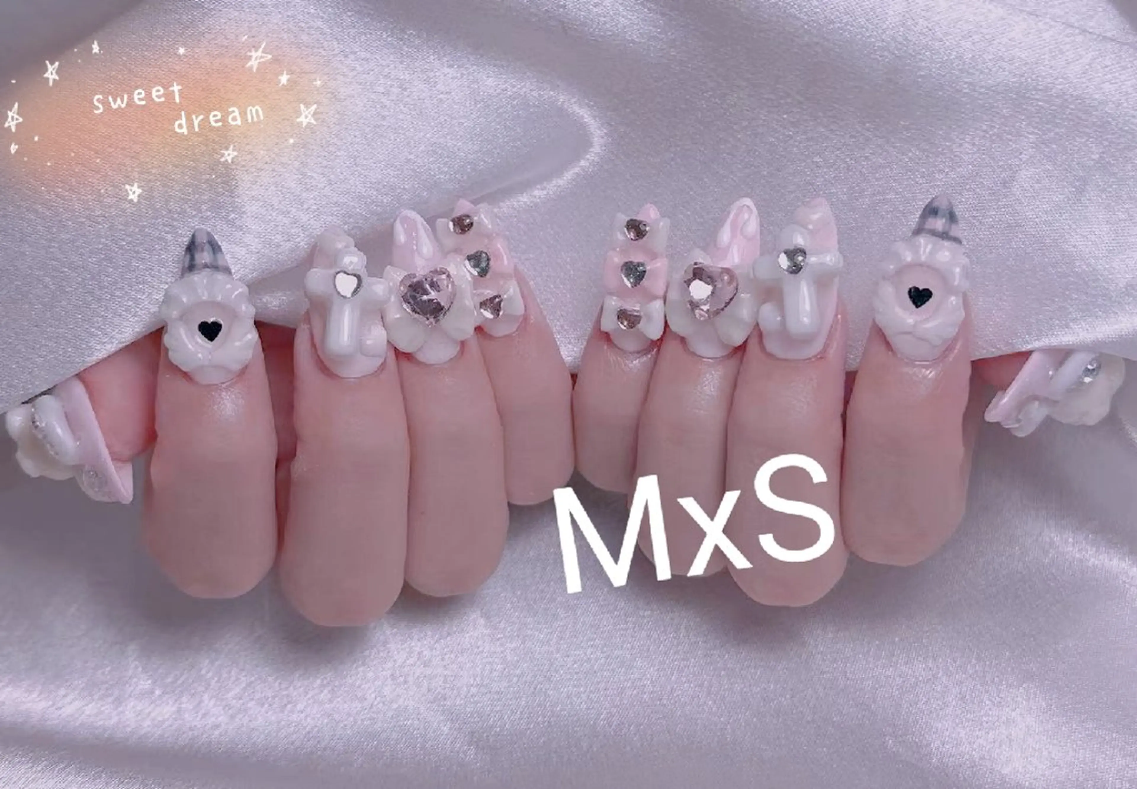 ネイル ハンドネイル MxS Nail 【長さだし/フィルイン/マグネット/ワンホンネイル/韓国ネイル/パラジェル】所属・M×S Nail みなのネイルデザイン