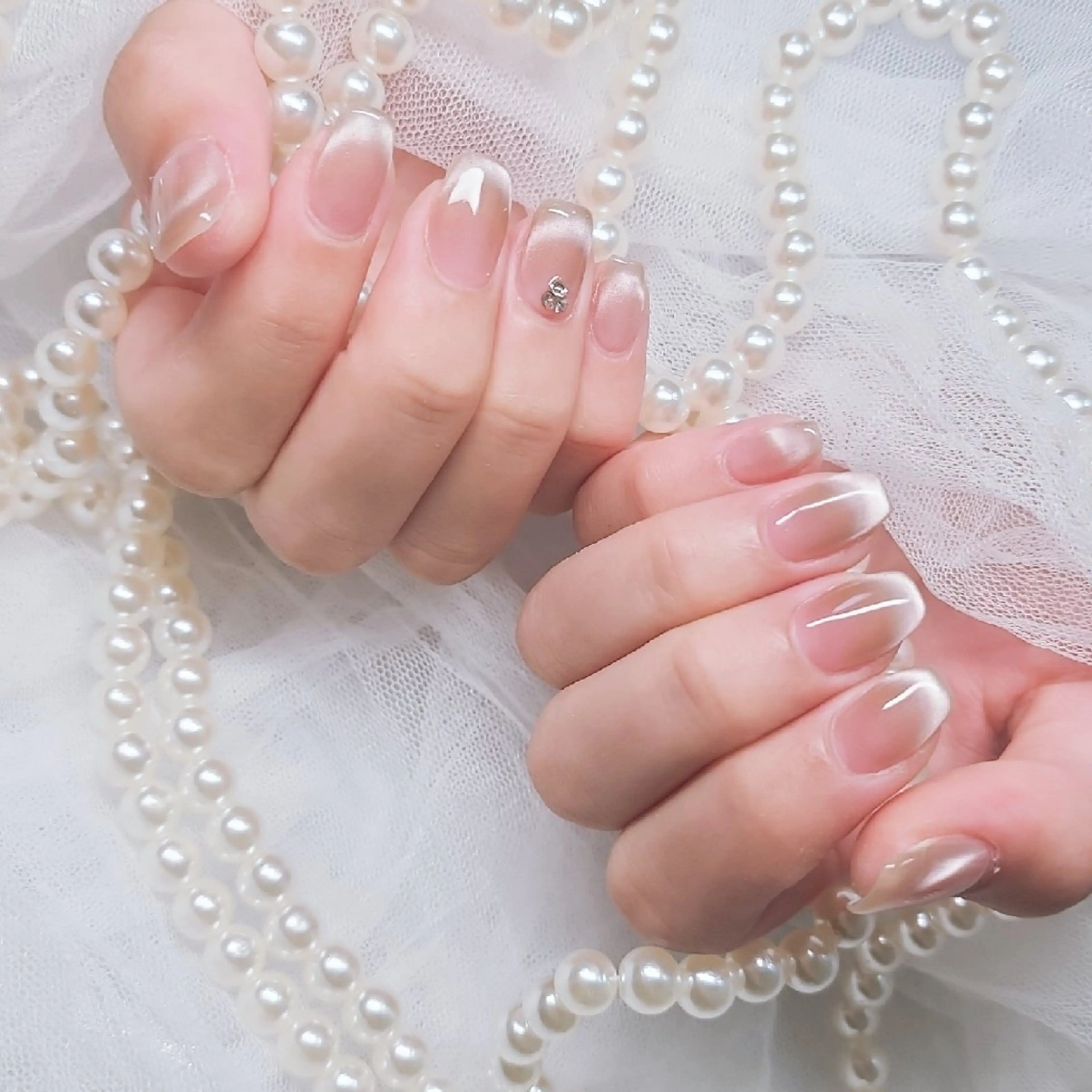 お手元の撮影協力していただける方💚【Hand　フラッシュネイル】※オフなしの写真