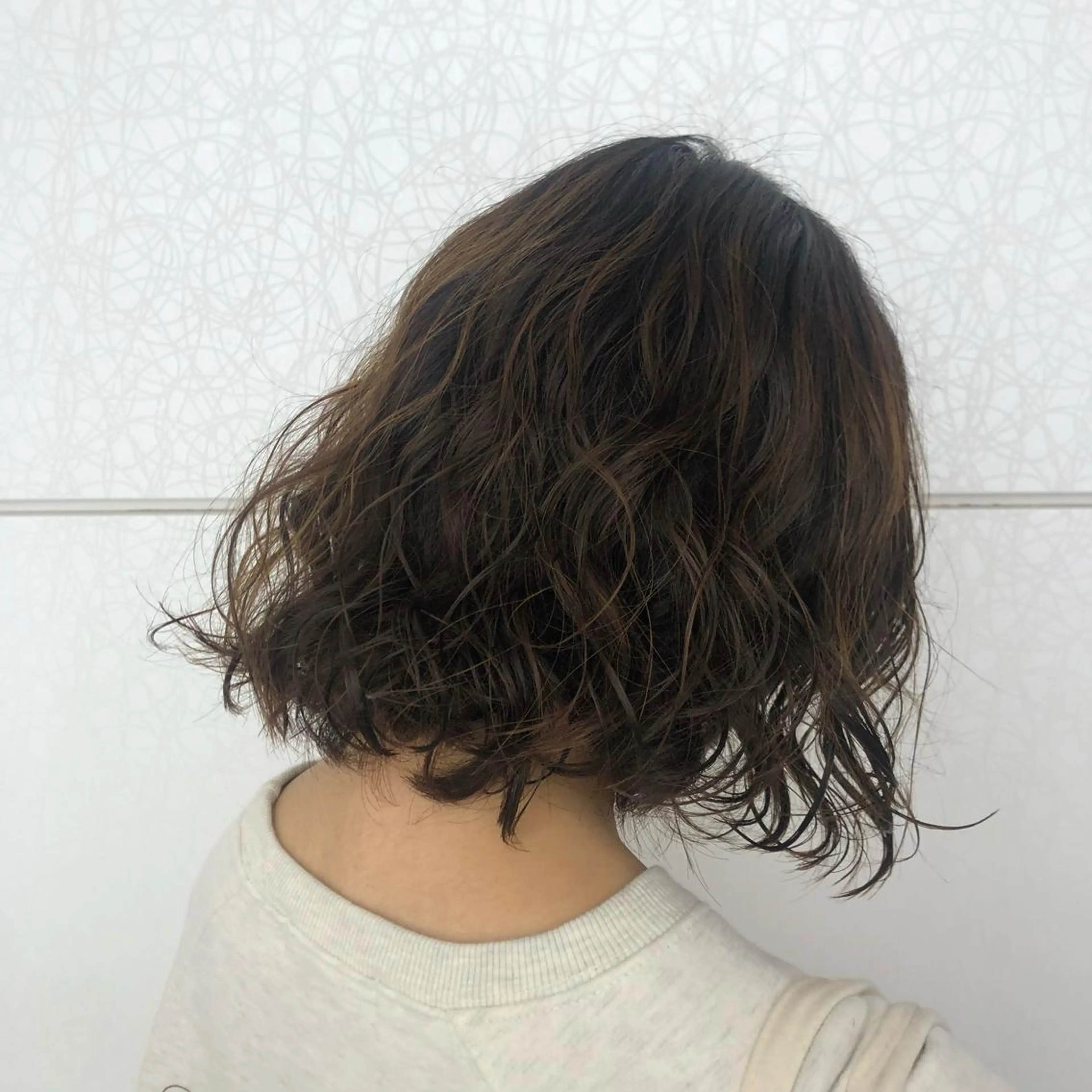 ショート パーマ カット パーマ 🤍中野 レオ🤍のヘアスタイル