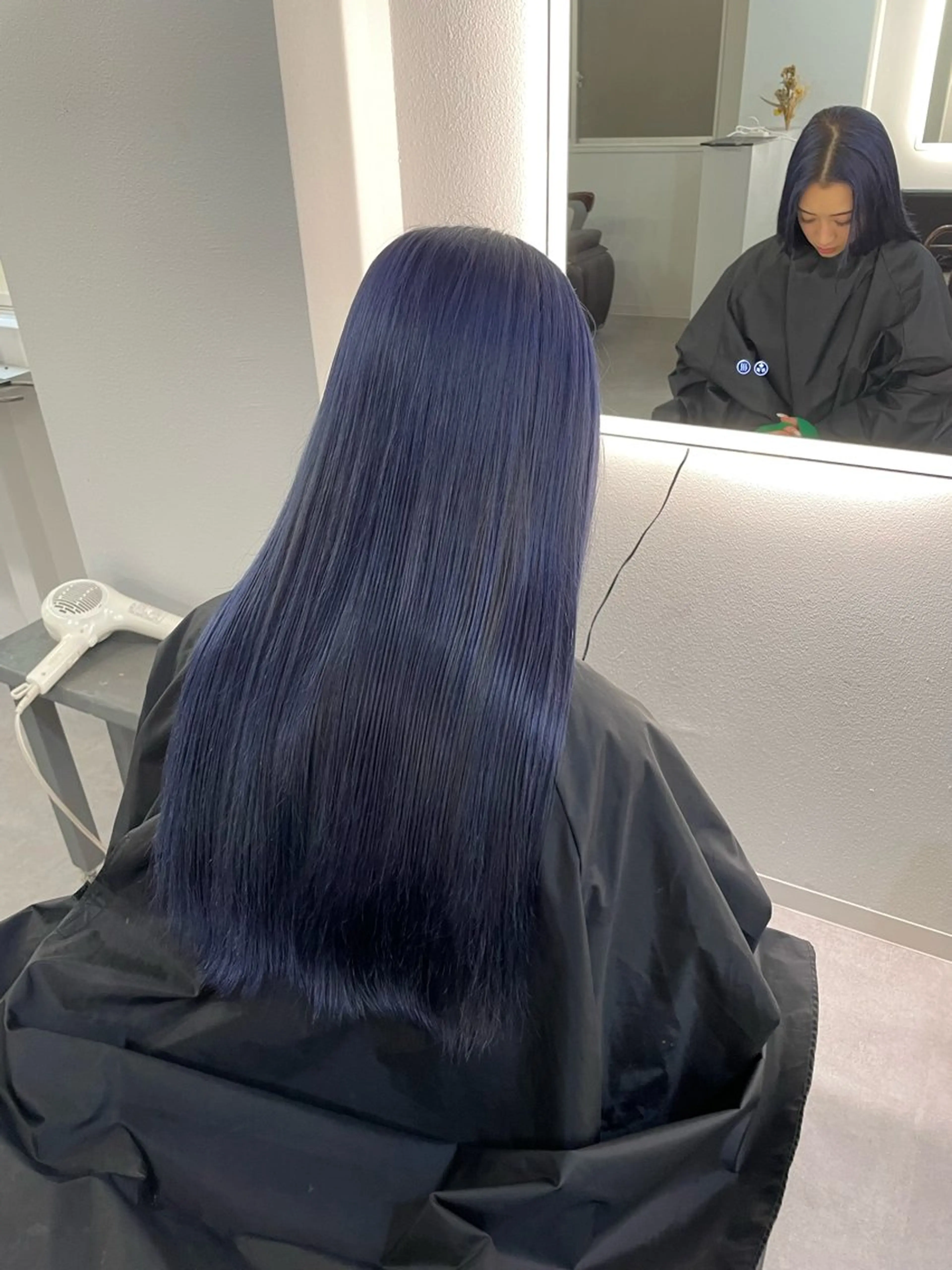 ロング カラー ブルーカラー ブルーパープル パープルカラー ヘアカラー Cielro【 シェイロ 】所属・Cielro/ダブル カラー/西田咲希のヘアスタイル