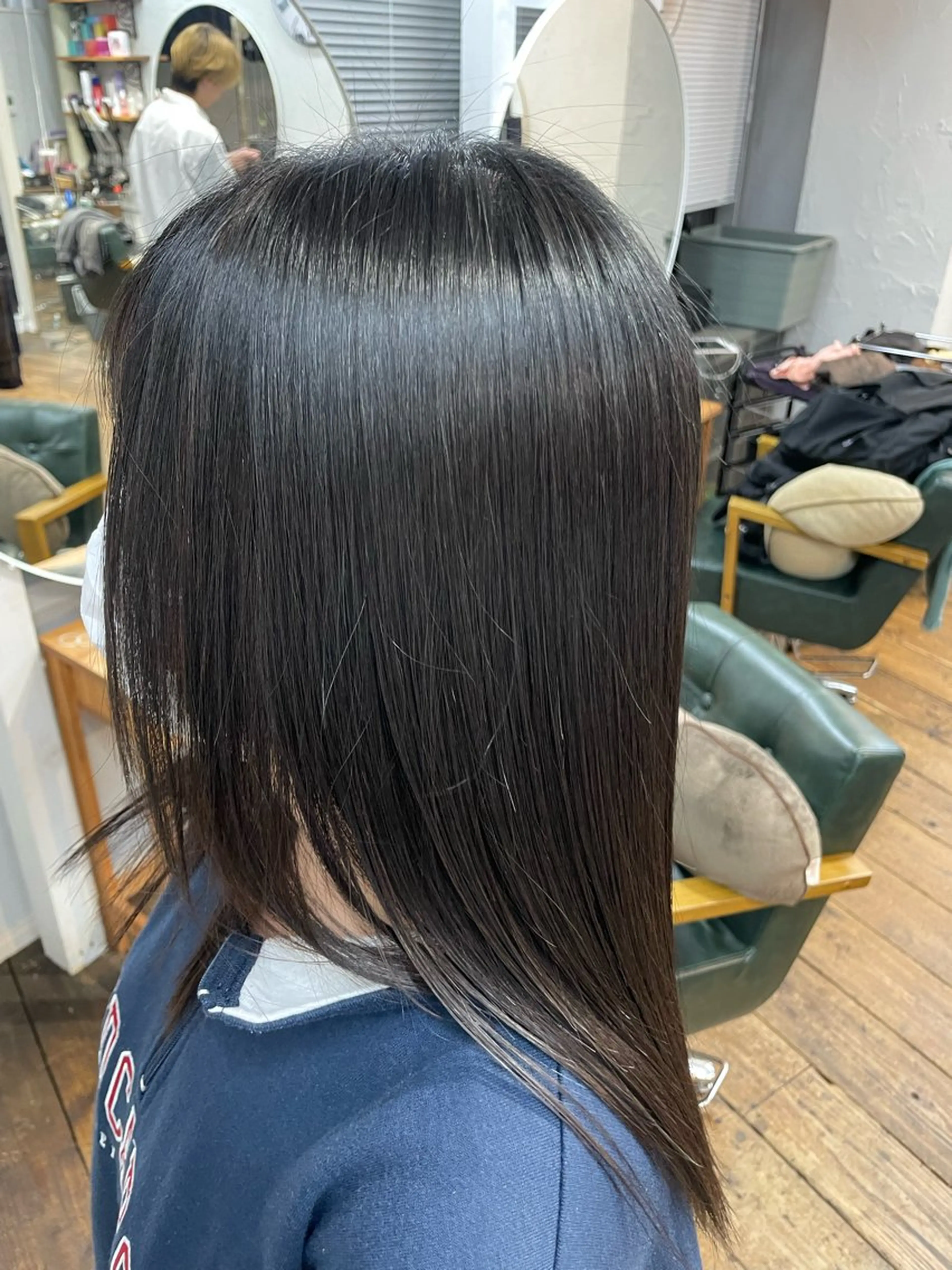 ミディアム 縮毛矯正 高橋 ユウタのヘアスタイル