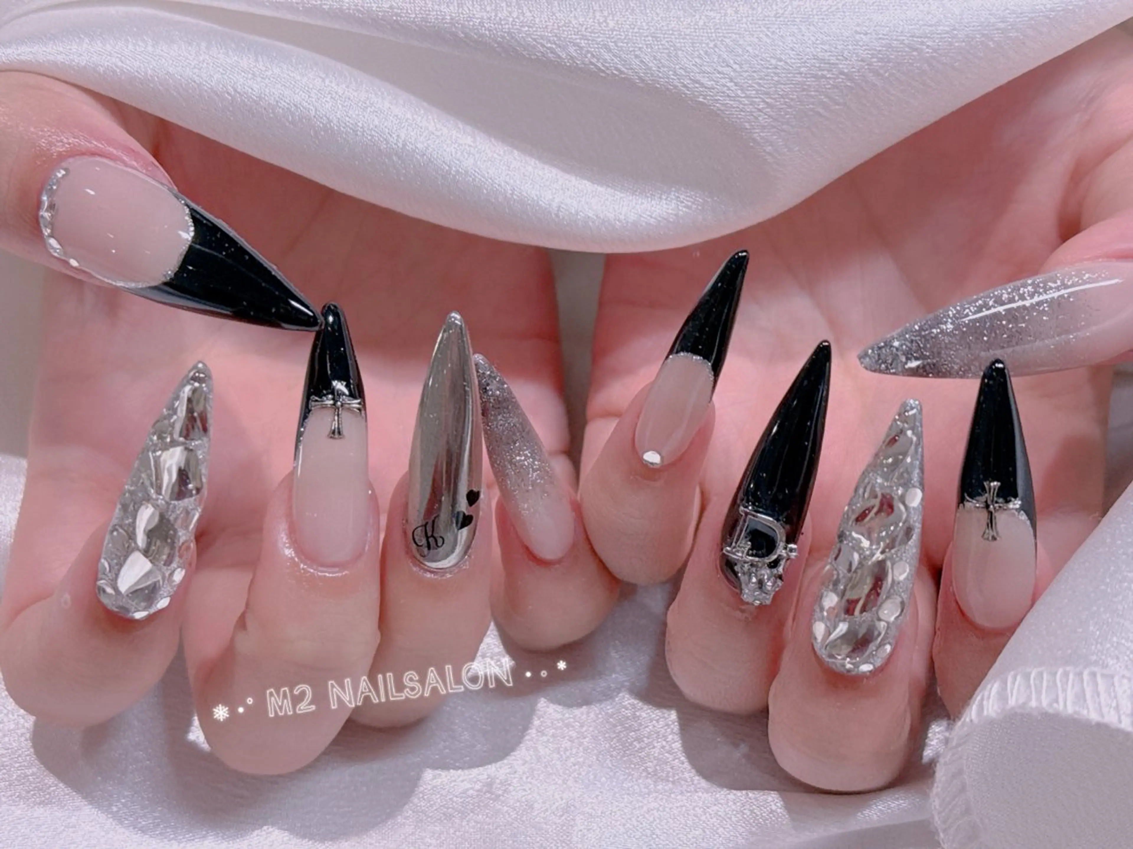 ネイル ハンドネイル 長さだし専門店 M2 rikaのネイルデザイン