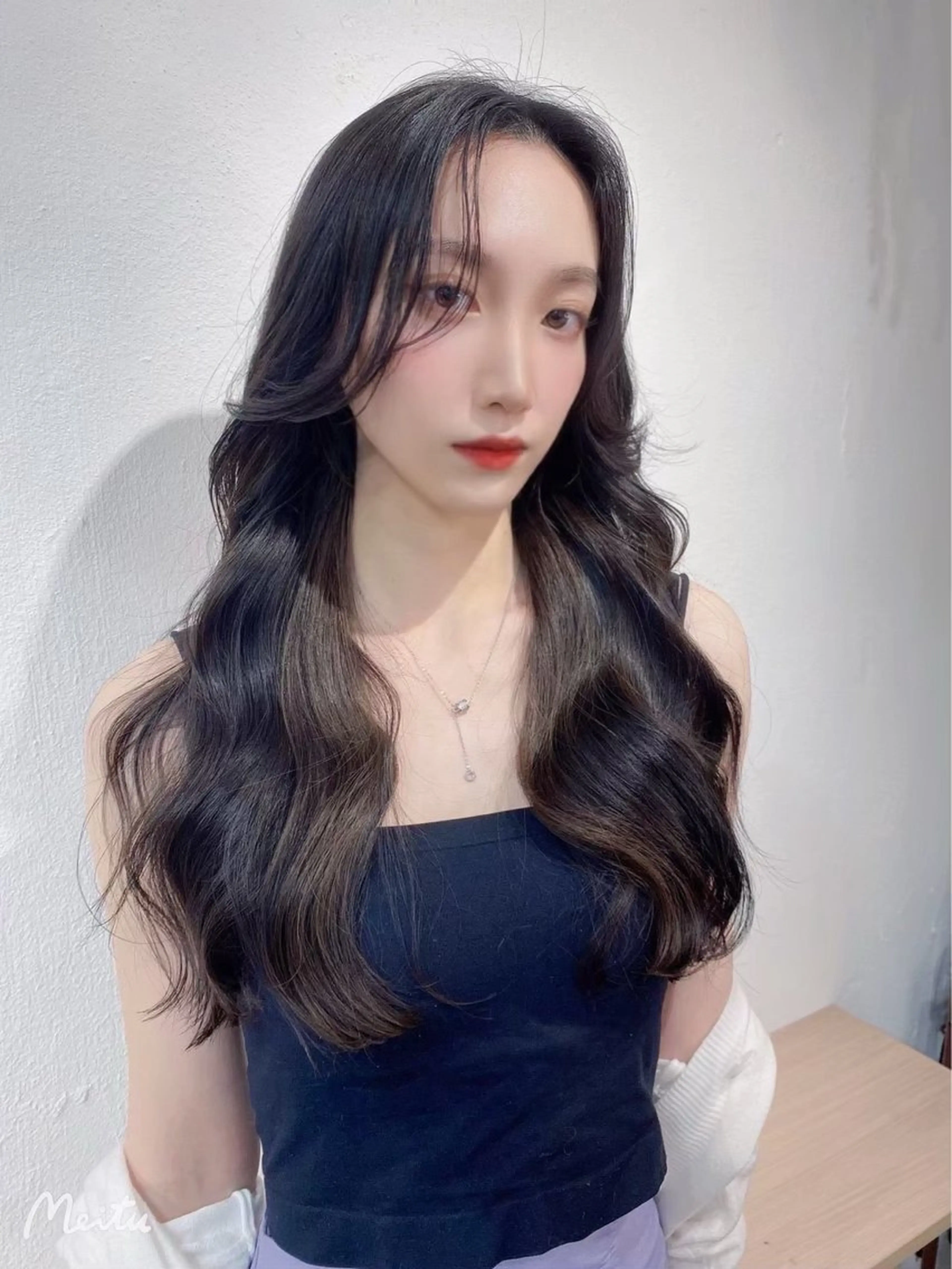 ロング カラー カット ヘアカラー トリートメント ヘッドスパ 🩵髪質改善🩵 韓国ヘア🩵花澤みりのヘアスタイル