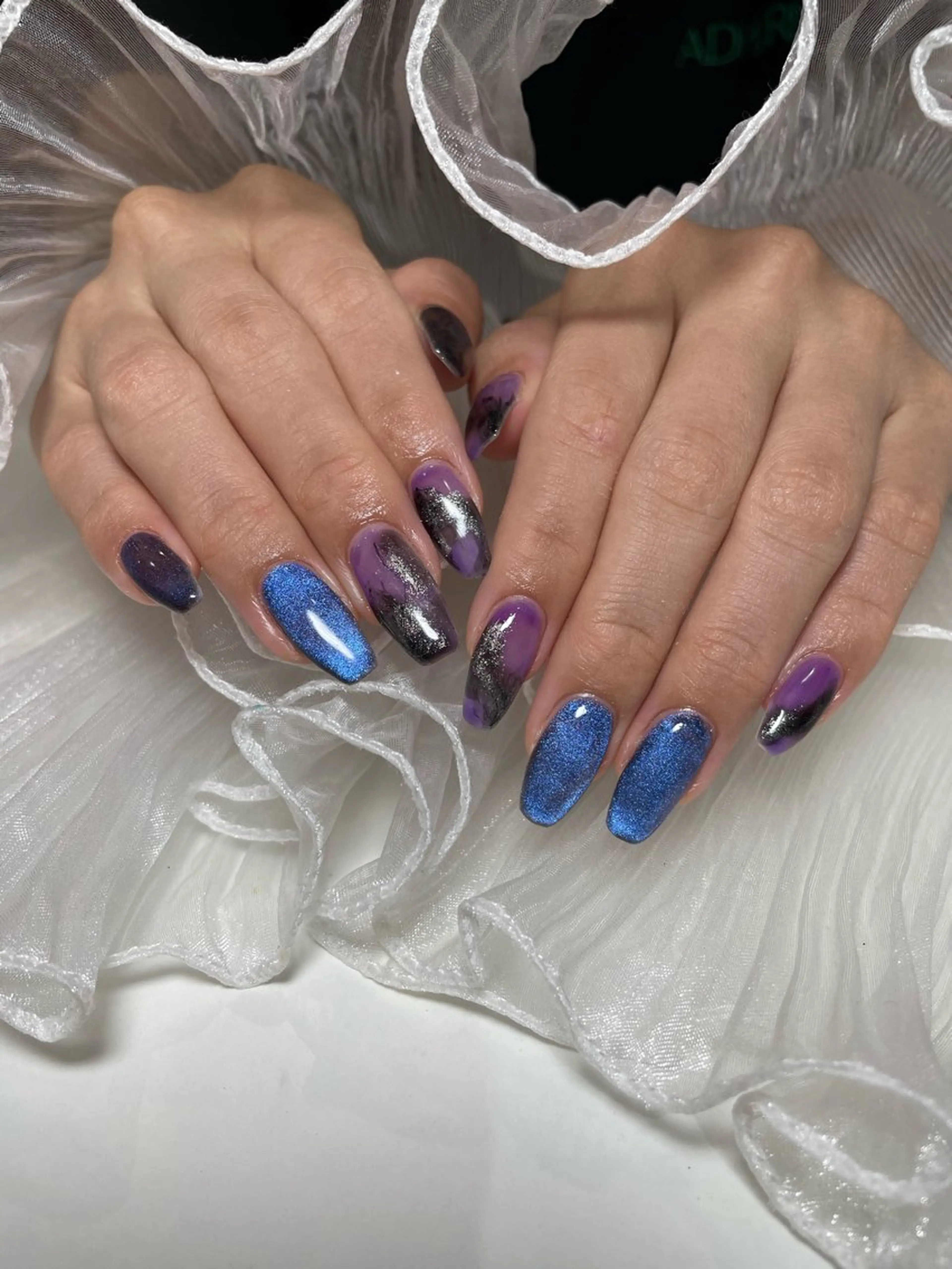 ネイル ハンドネイル ‪るか/‪透明感 カラー/アレンジのヘアスタイル