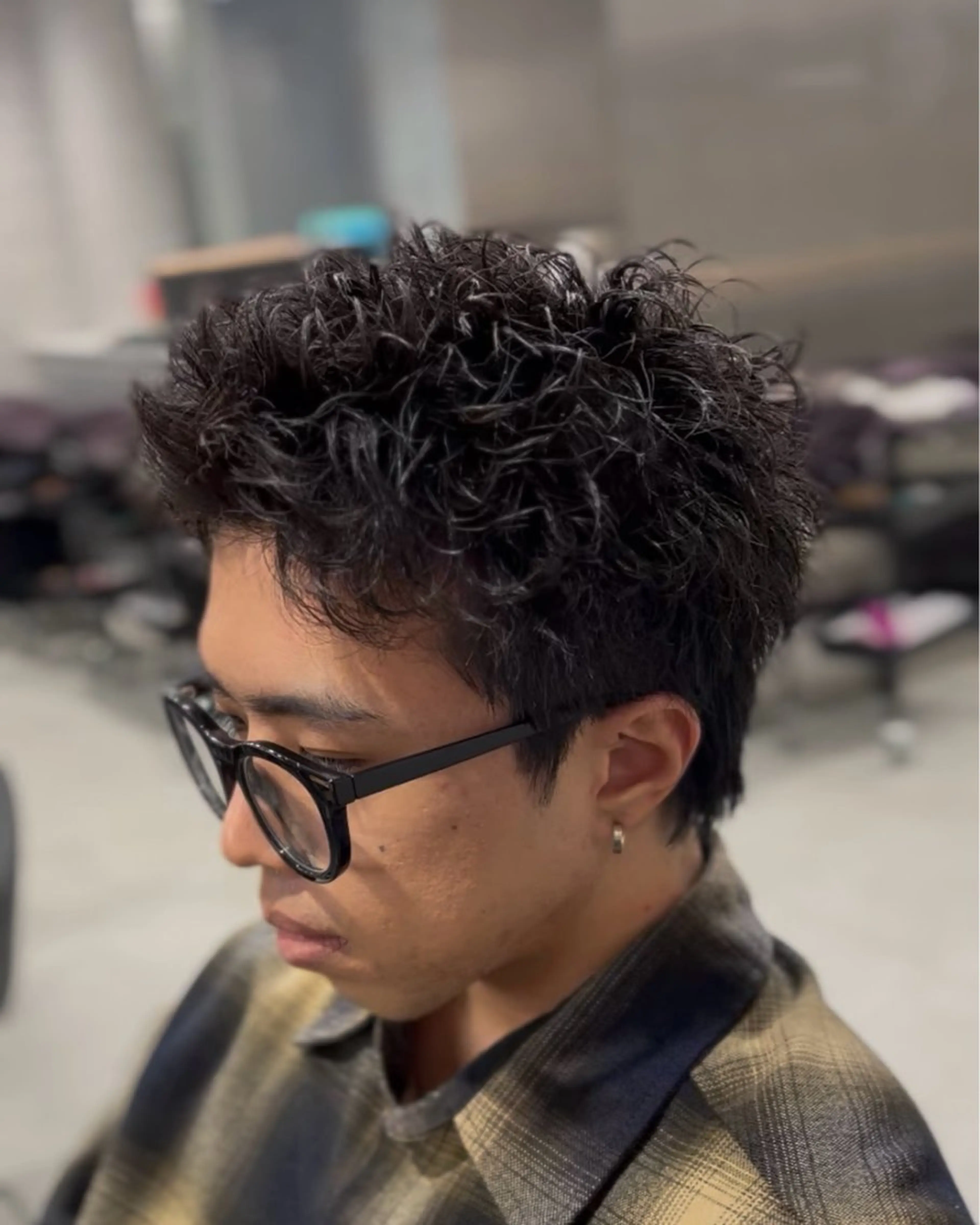 ショート カラー パーマ メンズ カット パーマ 🔥ショート 特化🔥菊水皐暉🔥のヘアスタイル