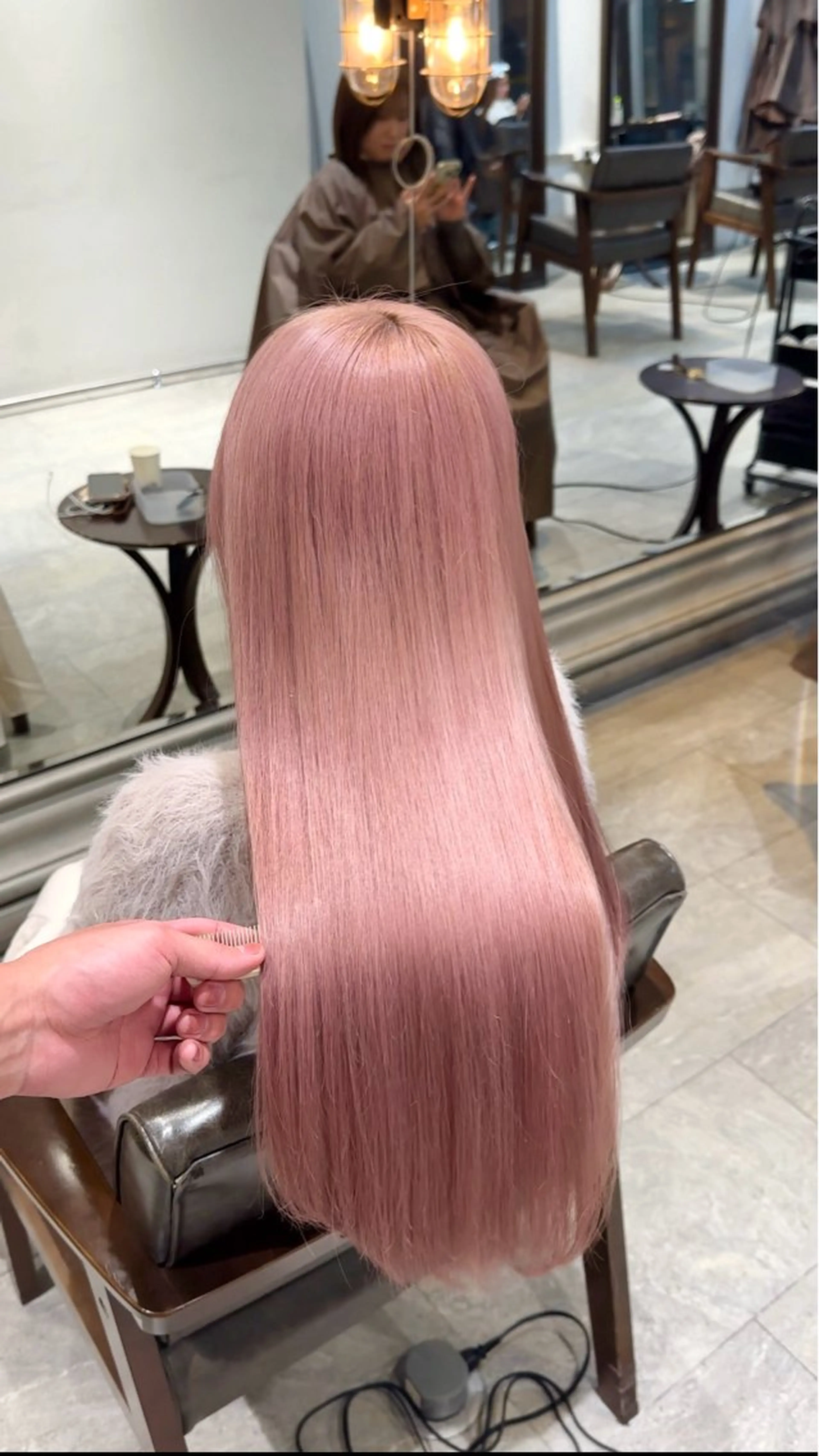 ロング カラー パーマ ヘアアレンジ ヘアカラー トリートメント ヘアセット ブリーチカラー🤍 颯馬🐈‍⬛のヘアスタイル