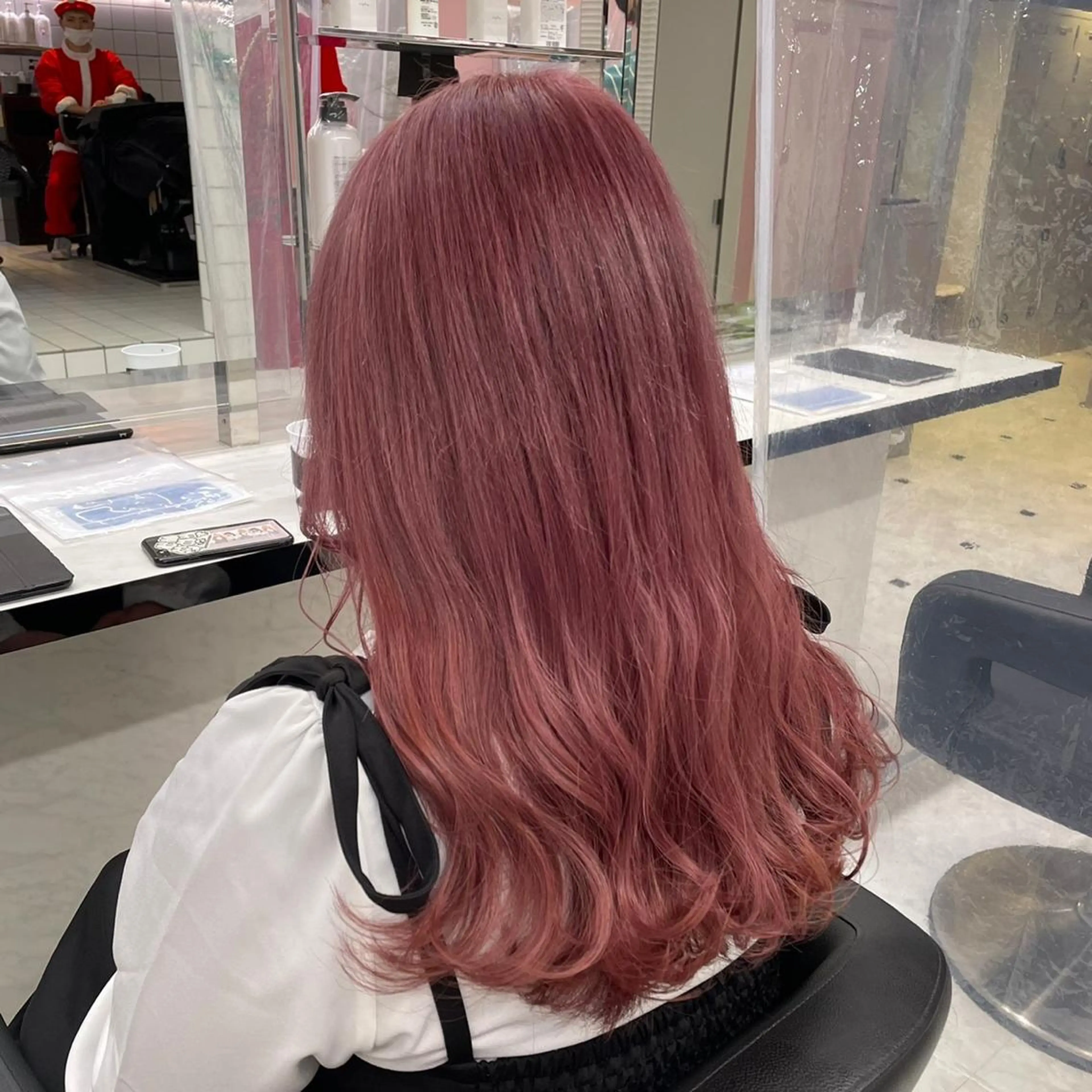 セミロング カラー ヘアアレンジ 💕上野美容師☁ ブリーチ💖サワのヘアスタイル