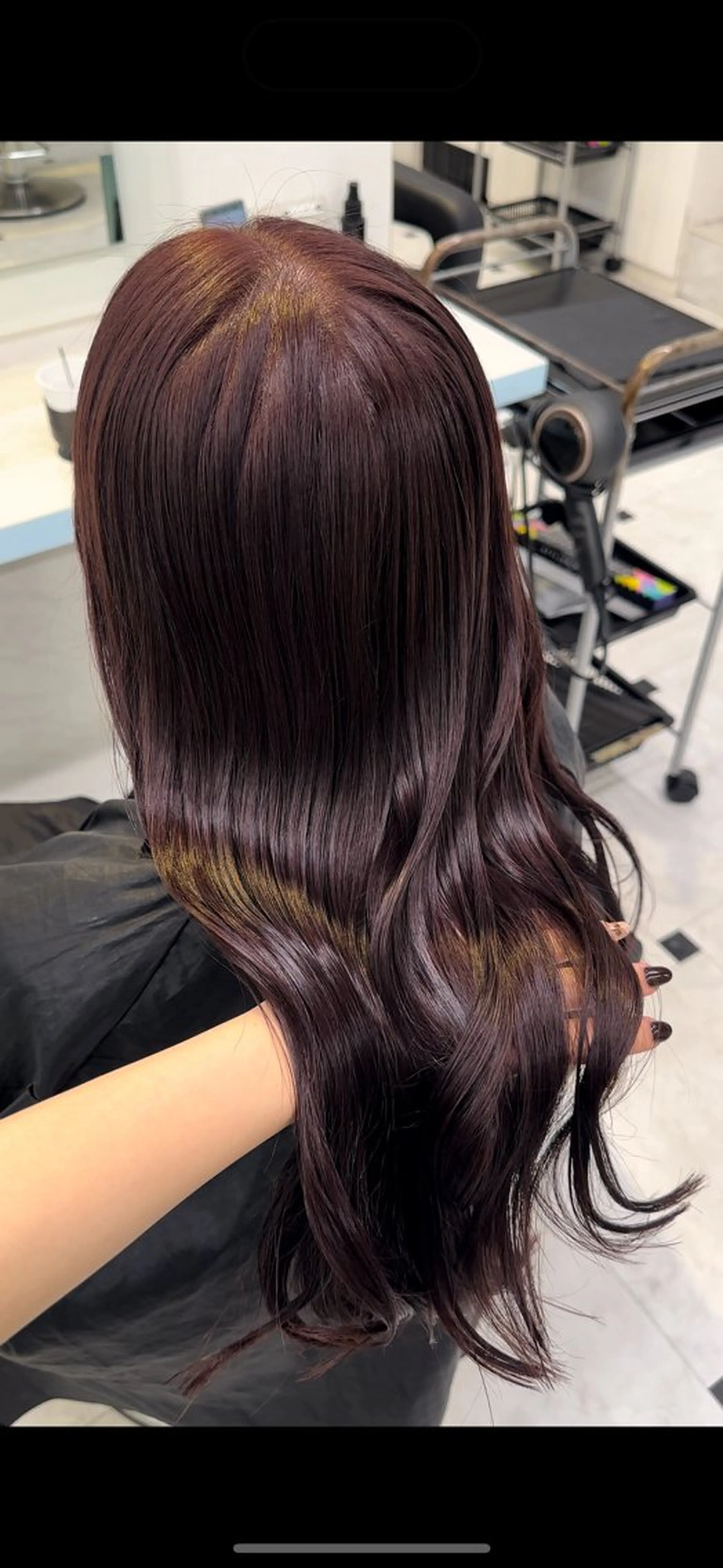 ロング カラー ブラウンカラー ヘアカラー ♥️暖色モテカラ ー♥️由夏のヘアスタイル