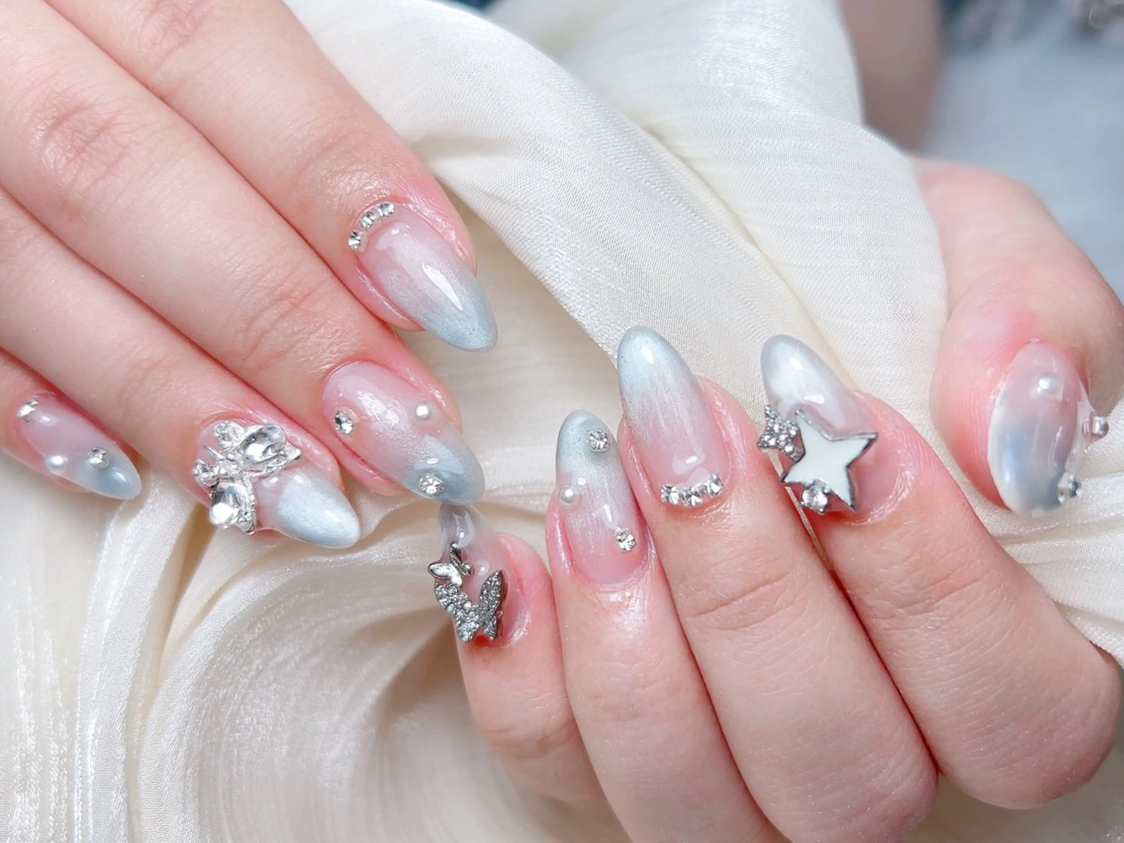 ネイル ハンドネイル M🌷nail 長さだし専門店のネイルデザイン